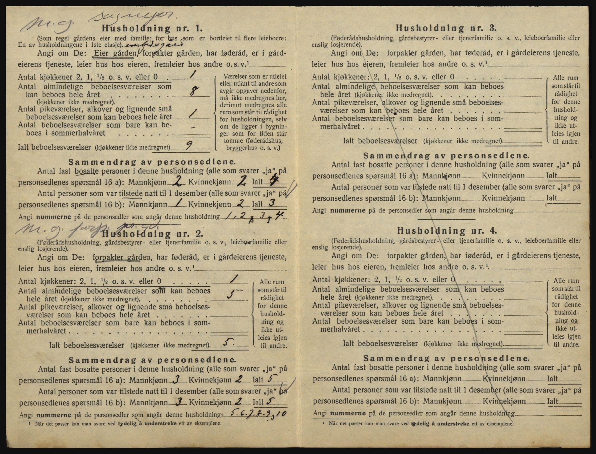 SAO, 1920 census for Eidsberg, 1920, p. 660