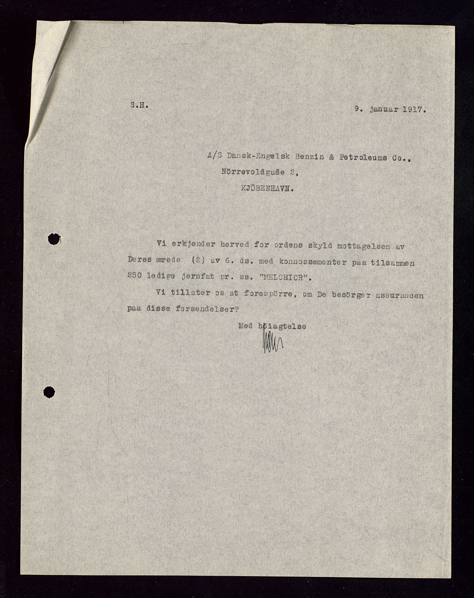 Pa 1521 - A/S Norske Shell, AV/SAST-A-101915/E/Ea/Eaa/L0002: Sjefskorrespondanse, 1917-1918, p. 361