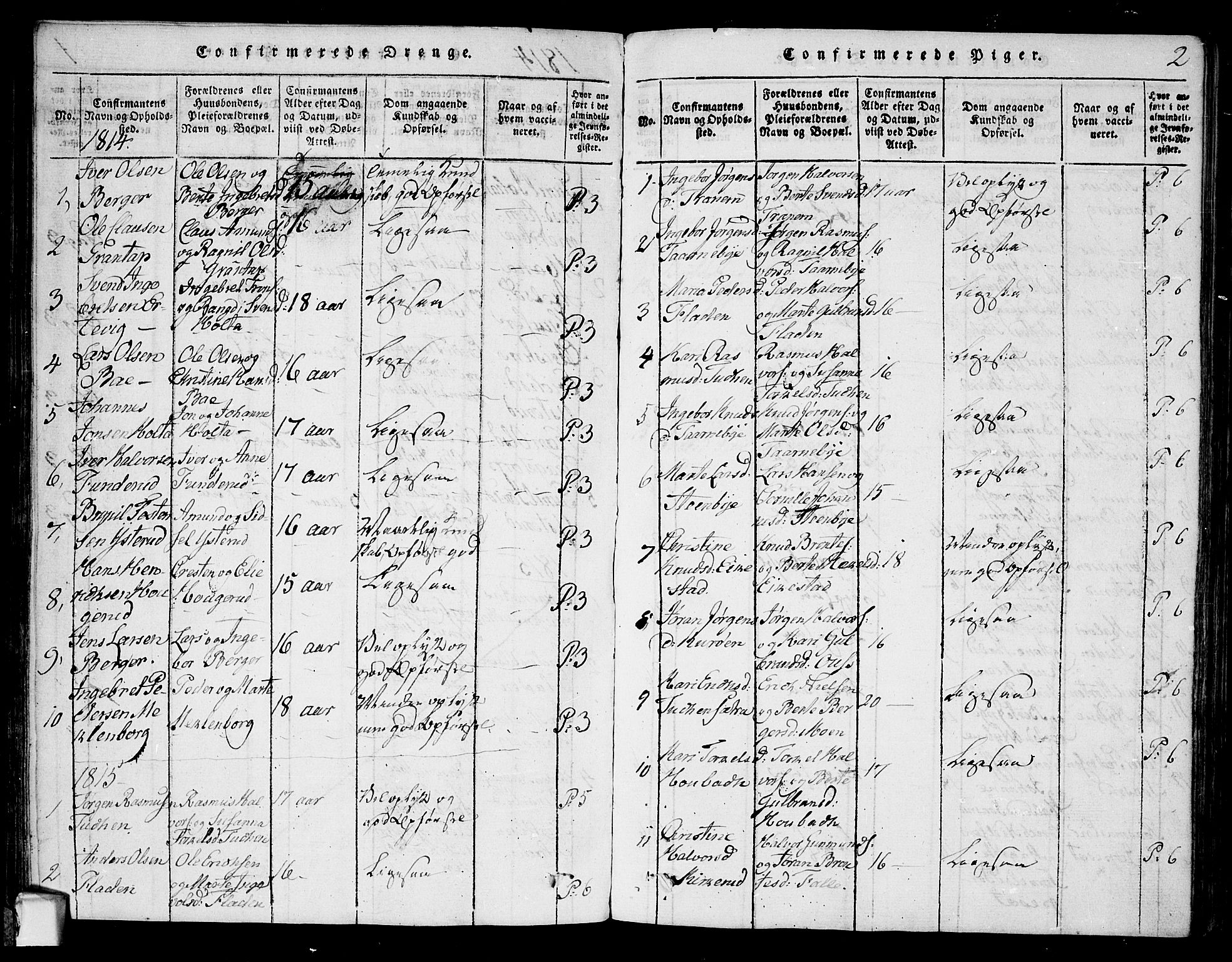 Rødenes prestekontor Kirkebøker, AV/SAO-A-2005/F/Fa/L0004: Parish register (official) no. I 4, 1814-1838, p. 2