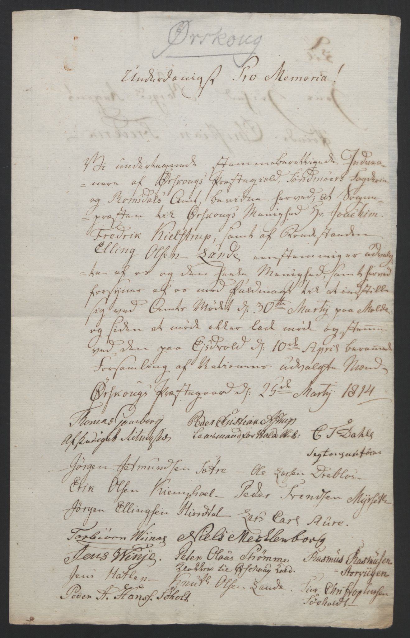 Statsrådssekretariatet, RA/S-1001/D/Db/L0008: Fullmakter for Eidsvollsrepresentantene i 1814. , 1814, p. 423