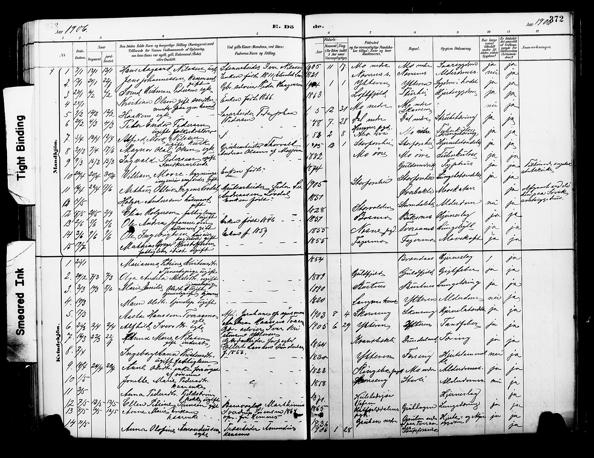 Ministerialprotokoller, klokkerbøker og fødselsregistre - Nordland, SAT/A-1459/827/L0421: Parish register (copy) no. 827C10, 1887-1906, p. 372