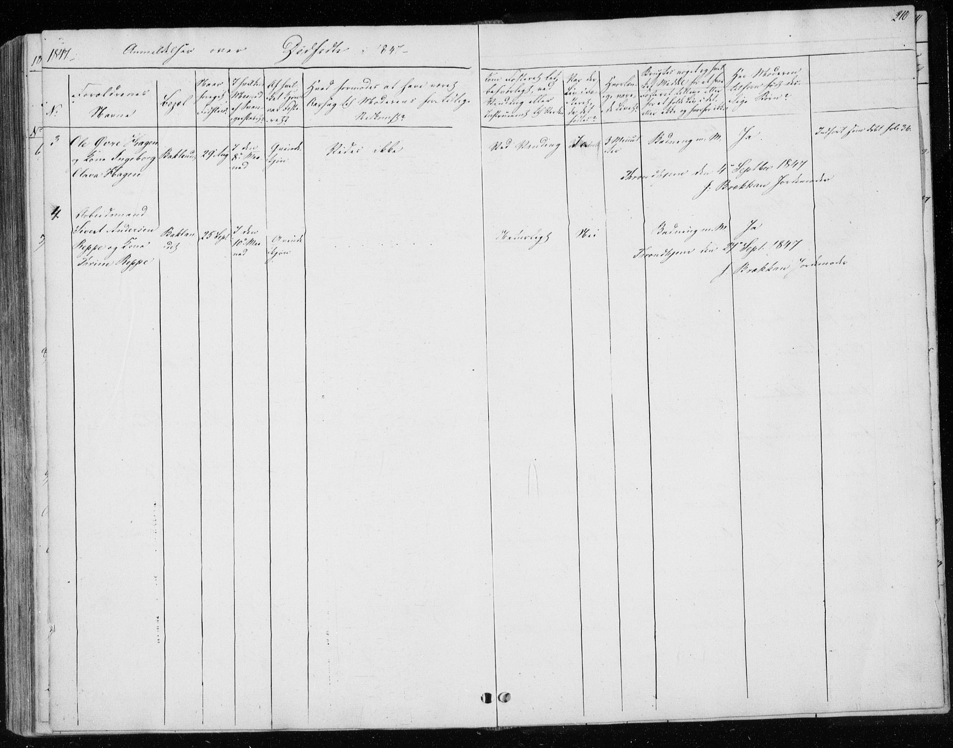 Ministerialprotokoller, klokkerbøker og fødselsregistre - Sør-Trøndelag, SAT/A-1456/604/L0183: Parish register (official) no. 604A04, 1841-1850, p. 210