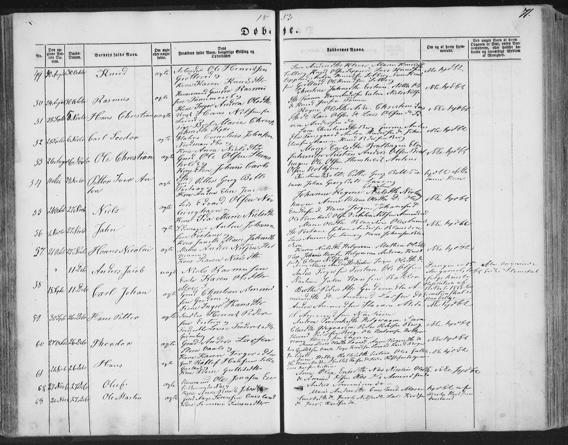 Brunlanes kirkebøker, AV/SAKO-A-342/F/Fa/L0004: Parish register (official) no. I 4, 1846-1862, p. 71