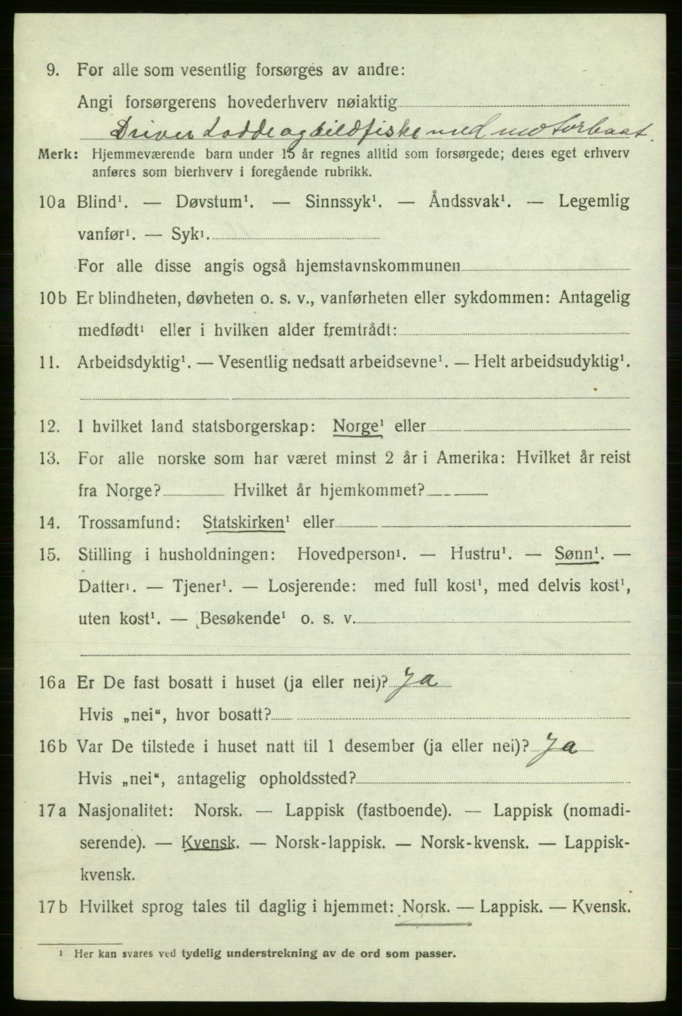 SATØ, 1920 census for Nord-Varanger, 1920, p. 2941