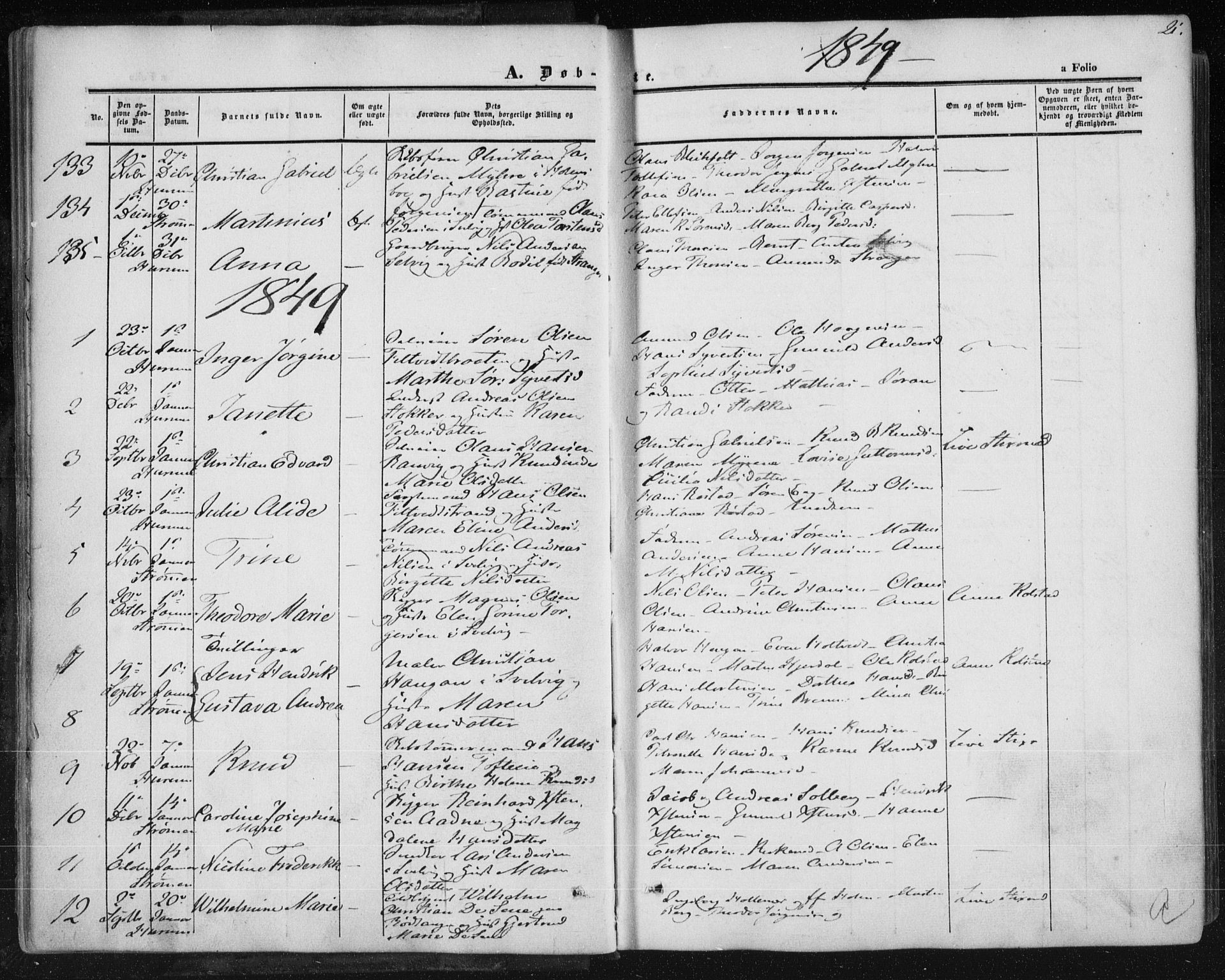 Hurum kirkebøker, SAKO/A-229/F/Fa/L0011: Parish register (official) no. 11, 1847-1860, p. 21