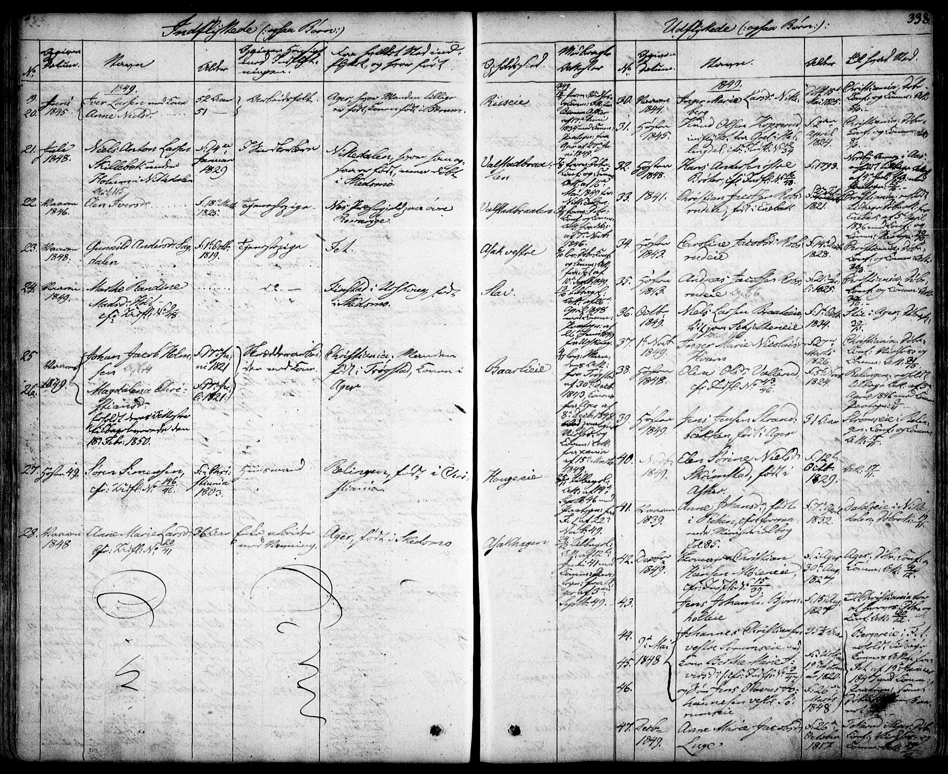 Skedsmo prestekontor Kirkebøker, AV/SAO-A-10033a/F/Fa/L0009: Parish register (official) no. I 9, 1830-1853, p. 338