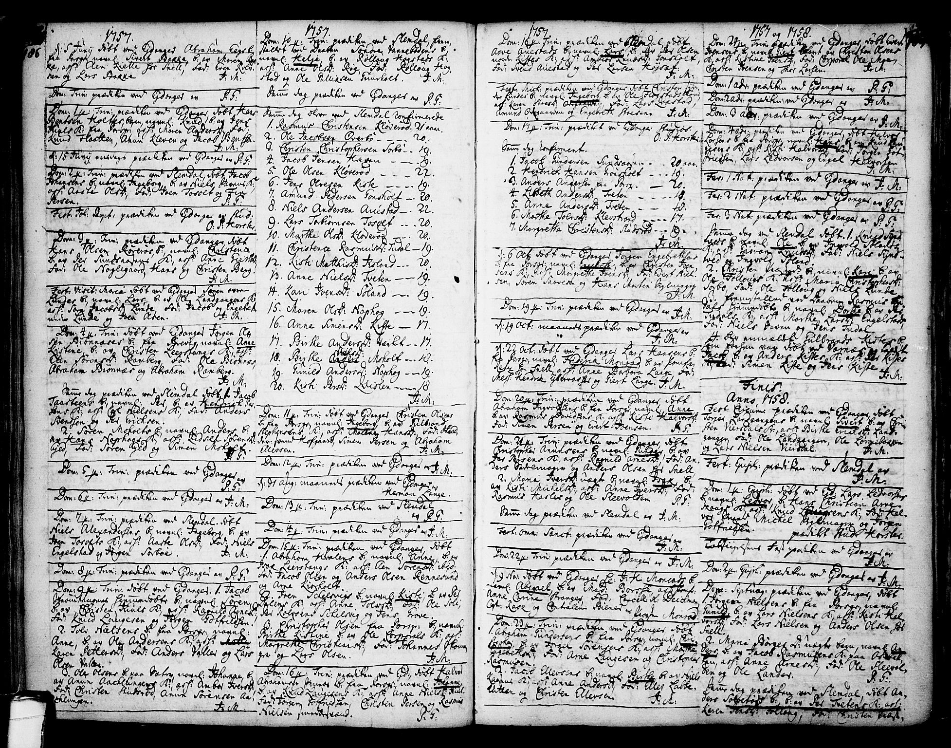 Eidanger kirkebøker, SAKO/A-261/F/Fa/L0004: Parish register (official) no. 4, 1733-1759, p. 186-187