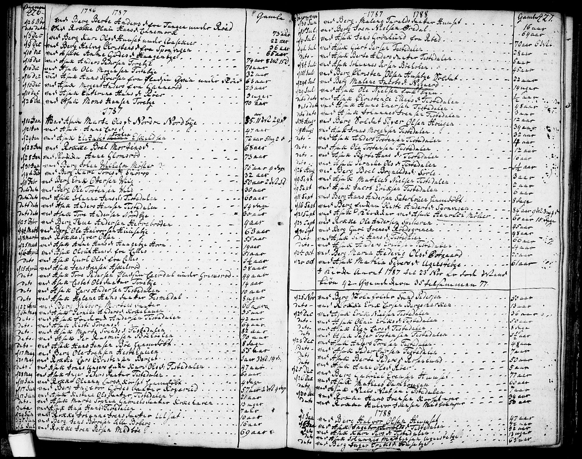 Berg prestekontor Kirkebøker, SAO/A-10902/F/Fa/L0001: Parish register (official) no. I 1, 1770-1814, p. 426-427