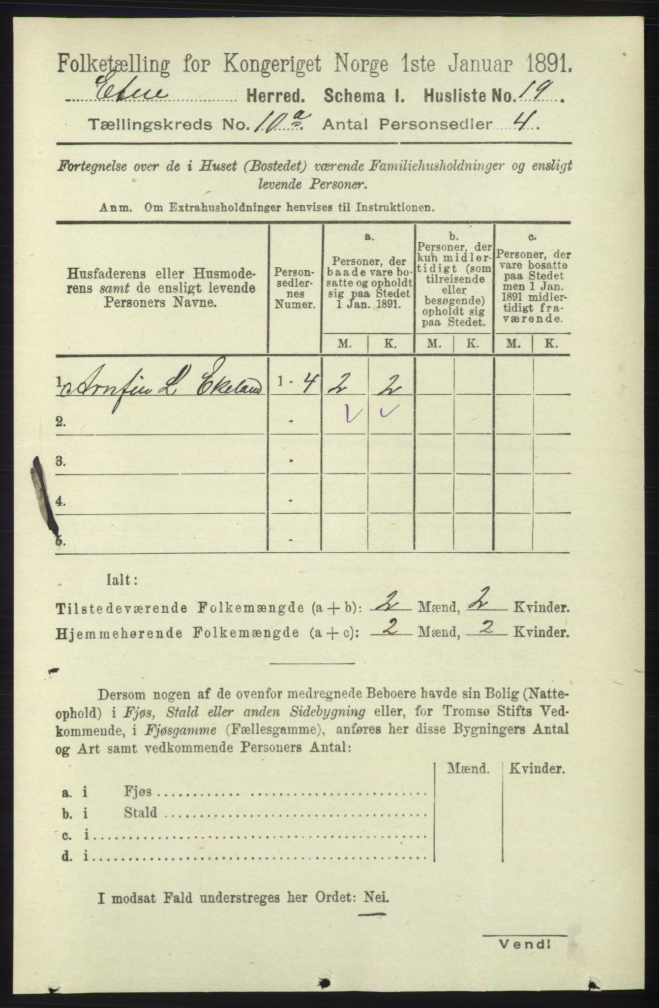 RA, 1891 census for 1211 Etne, 1891, p. 1859