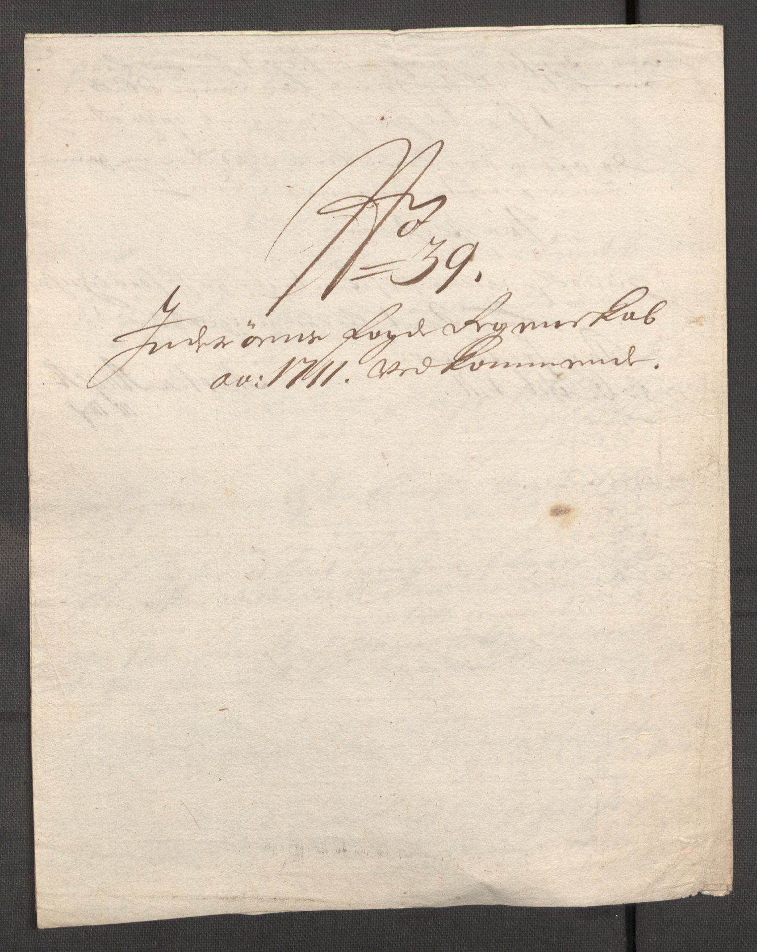 Rentekammeret inntil 1814, Reviderte regnskaper, Fogderegnskap, AV/RA-EA-4092/R63/L4319: Fogderegnskap Inderøy, 1711, p. 155