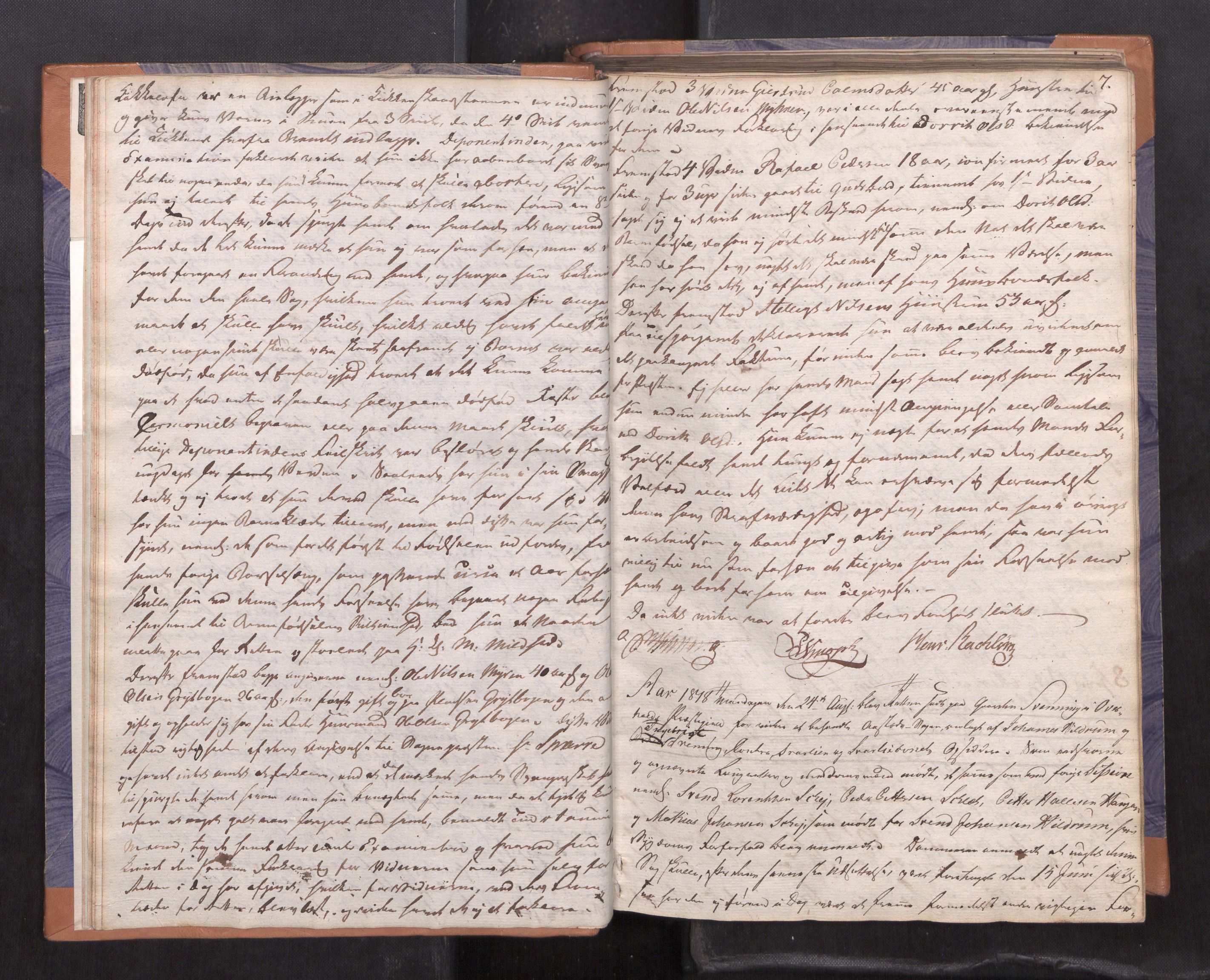 Namdal sorenskriveri, AV/SAT-A-4133/1/1/1B/L0004: Ekstrarettsprotokoll, 1818-1822, p. 6b-7a