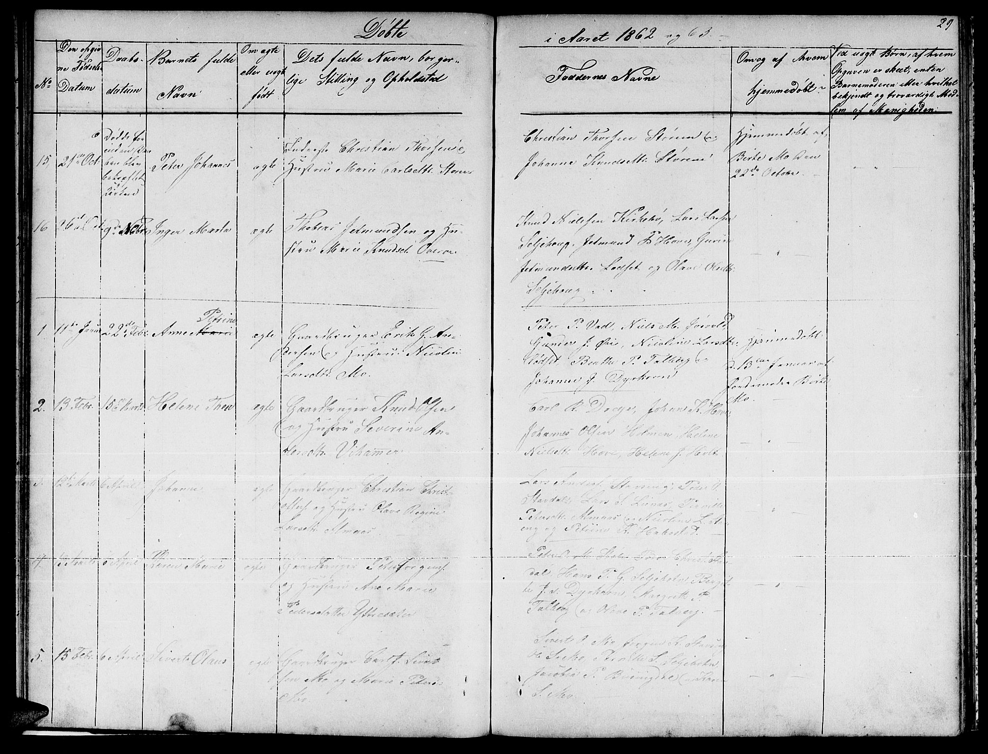 Ministerialprotokoller, klokkerbøker og fødselsregistre - Møre og Romsdal, AV/SAT-A-1454/521/L0300: Parish register (copy) no. 521C01, 1854-1881, p. 29