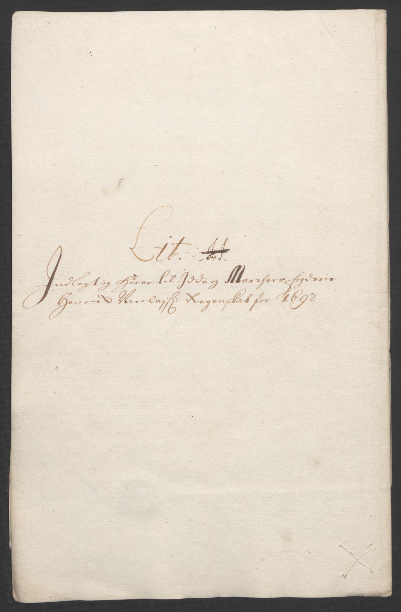 Rentekammeret inntil 1814, Reviderte regnskaper, Fogderegnskap, AV/RA-EA-4092/R01/L0011: Fogderegnskap Idd og Marker, 1692-1693, p. 98