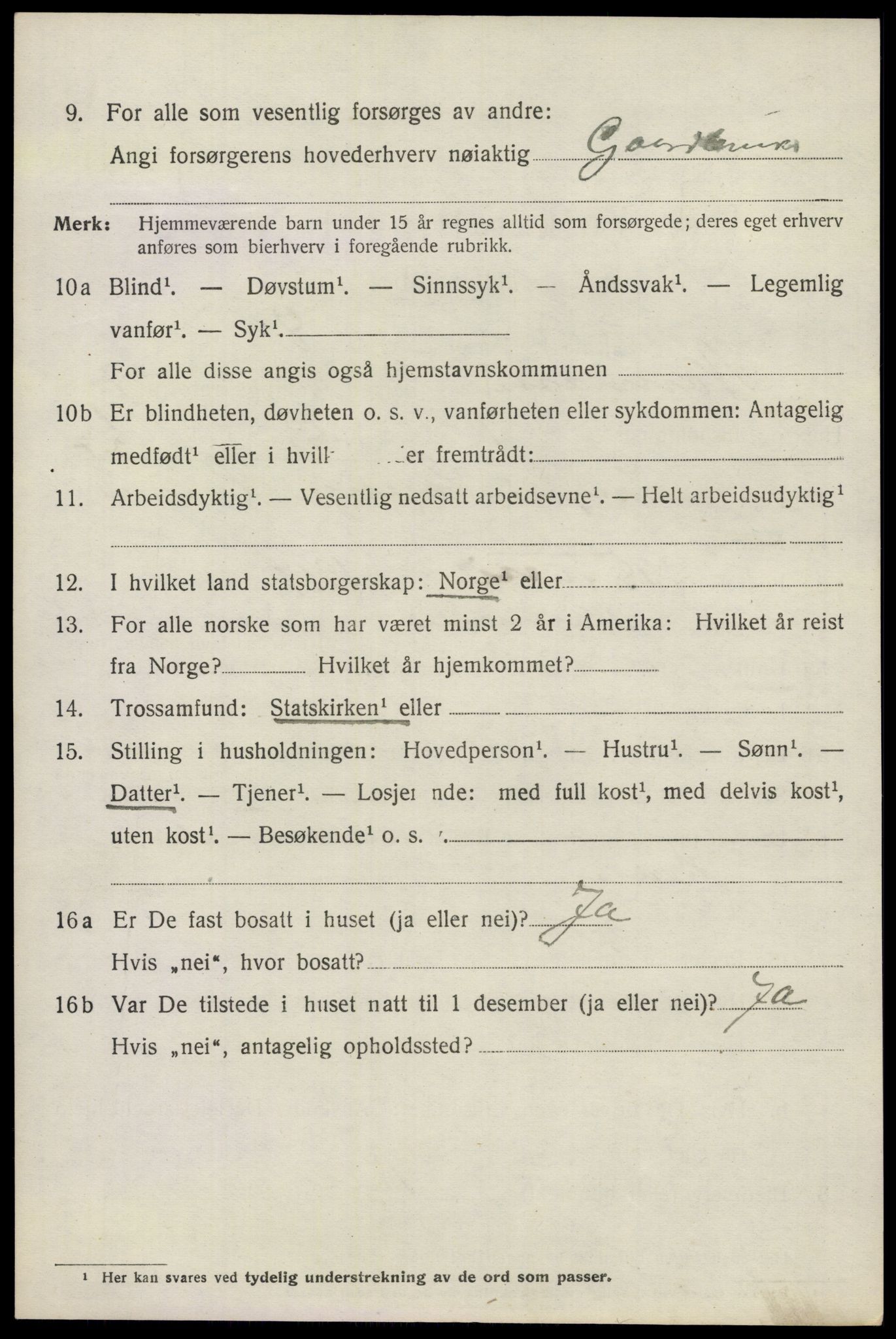 SAO, 1920 census for Nannestad, 1920, p. 8599