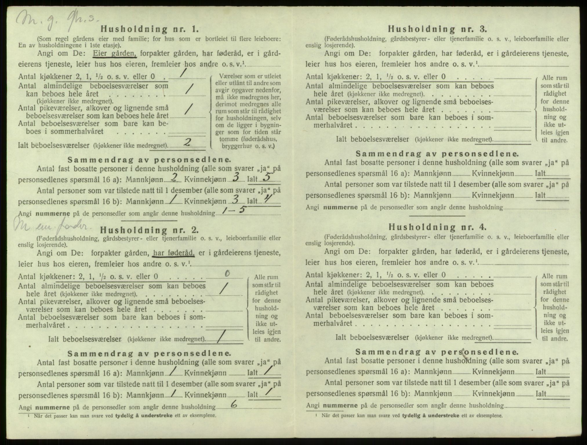 SAB, 1920 census for Alversund, 1920, p. 120