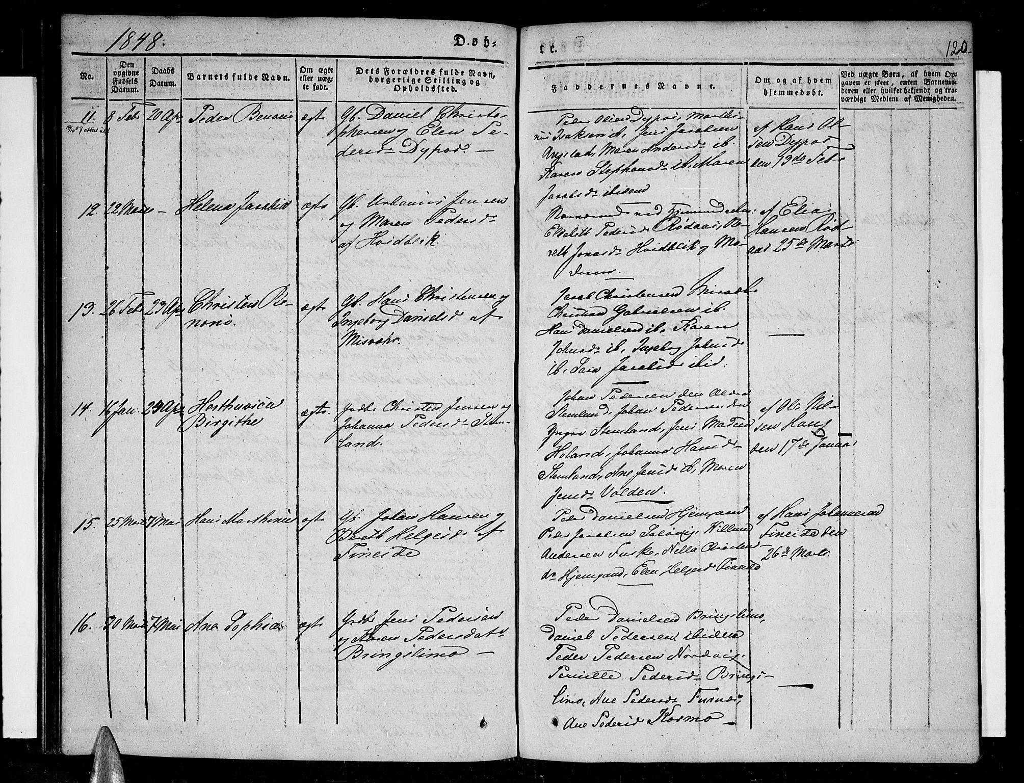 Ministerialprotokoller, klokkerbøker og fødselsregistre - Nordland, SAT/A-1459/852/L0737: Parish register (official) no. 852A07, 1833-1849, p. 120