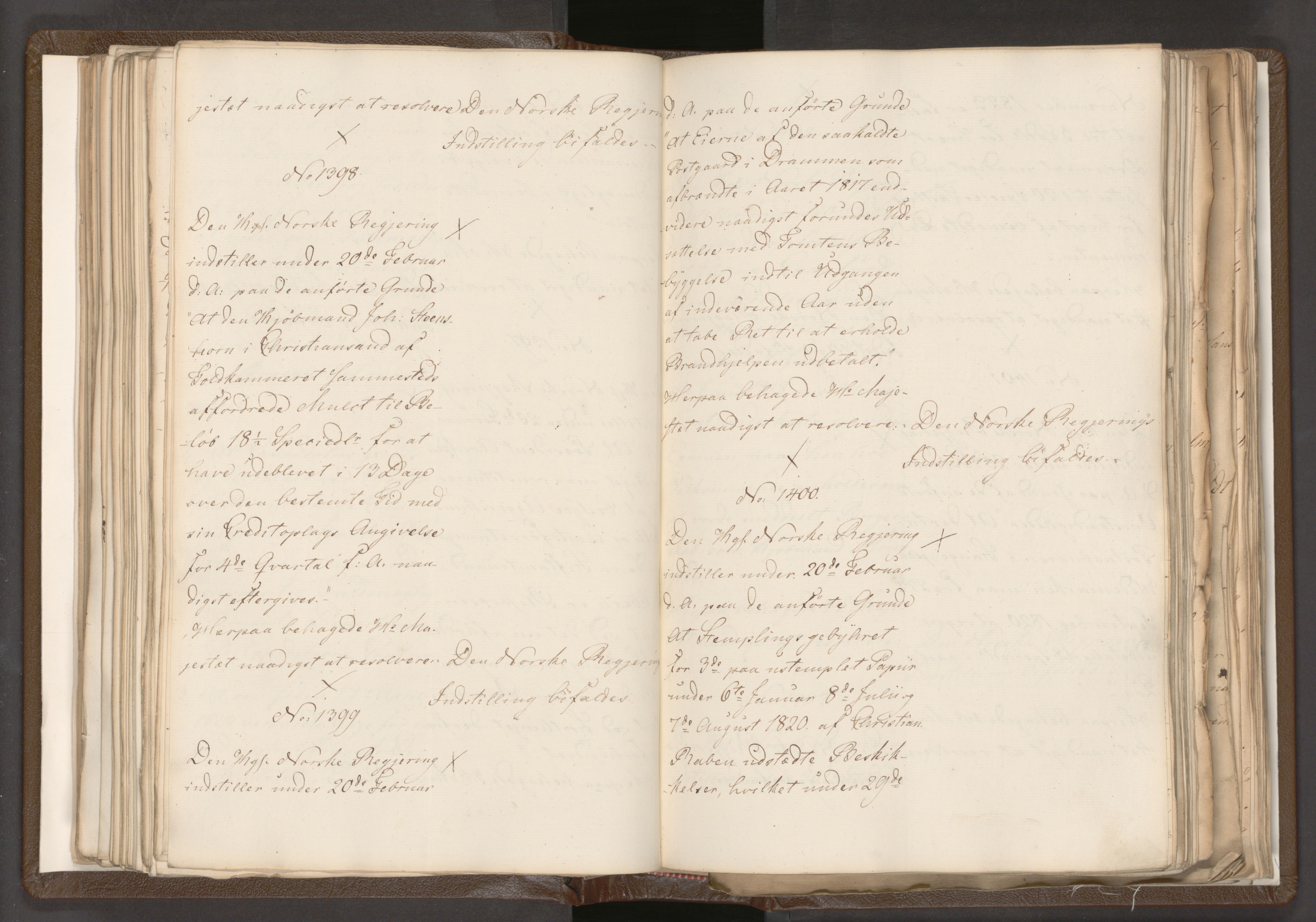 Statsrådssekretariatet, AV/RA-S-1001/A/Ab/L0018: Kgl. res. nr. 1112-1753, 1. halvår, 1824