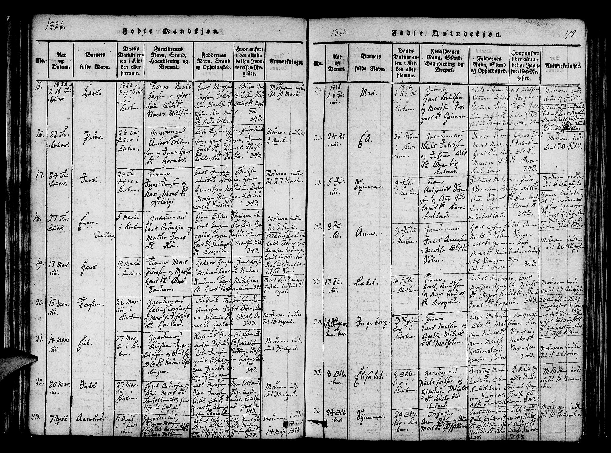 Fana Sokneprestembete, AV/SAB-A-75101/H/Haa/Haaa/L0007: Parish register (official) no. A 7, 1816-1828, p. 78