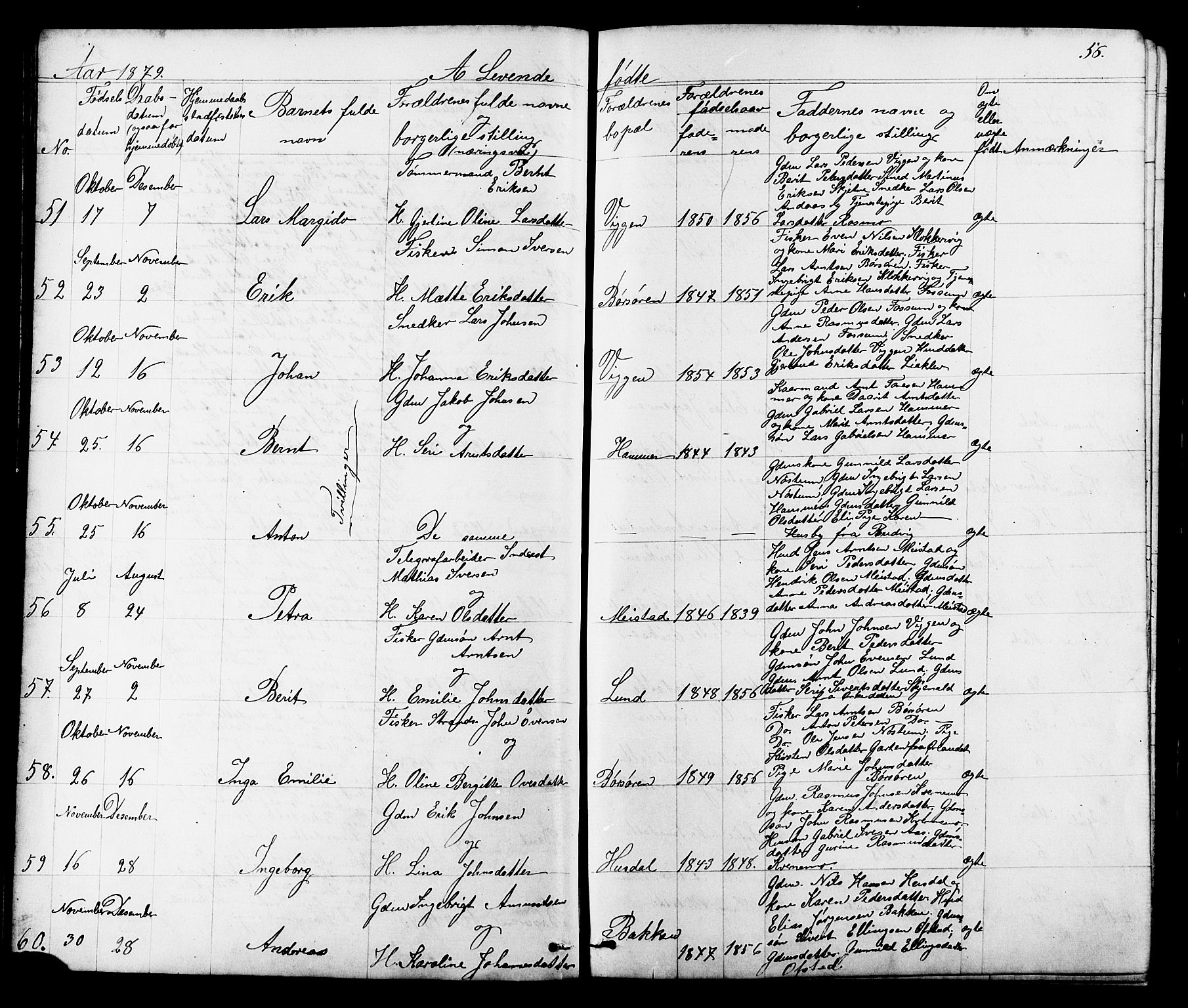 Ministerialprotokoller, klokkerbøker og fødselsregistre - Sør-Trøndelag, SAT/A-1456/665/L0777: Parish register (copy) no. 665C02, 1867-1915, p. 56