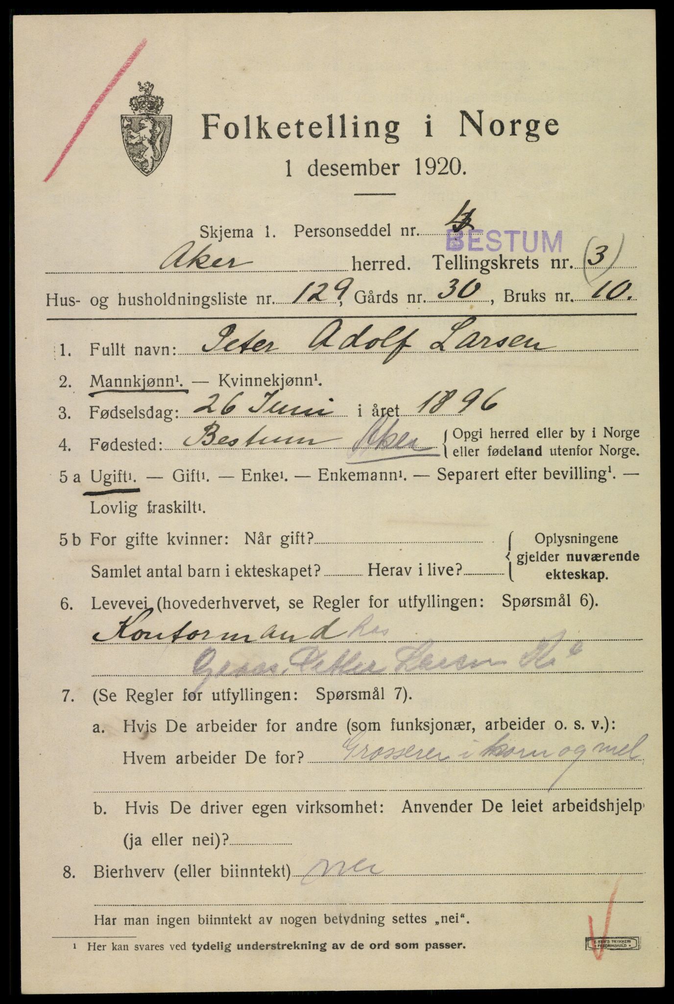 SAO, 1920 census for Aker, 1920, p. 26402