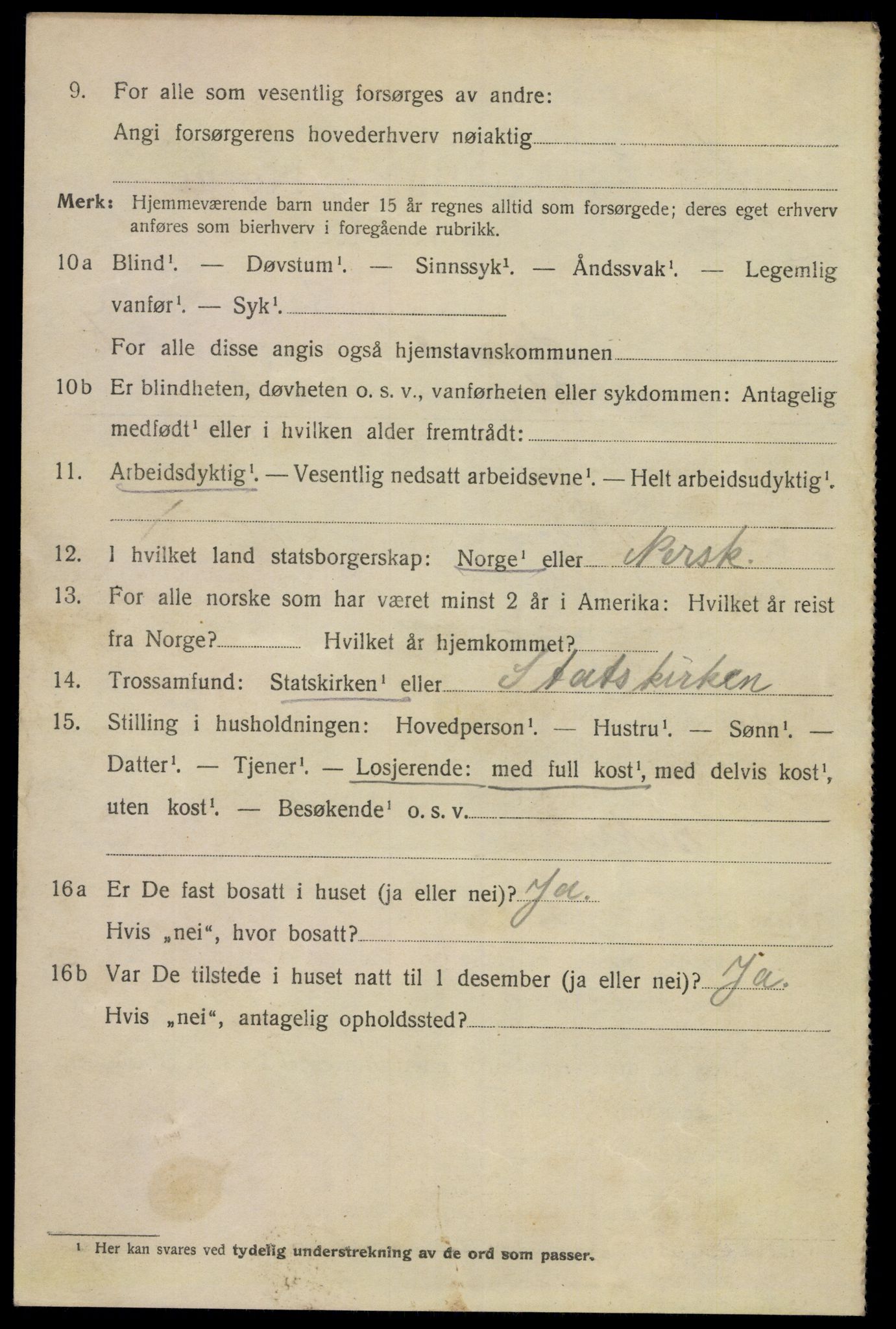 SAKO, 1920 census for Skien, 1920, p. 25267