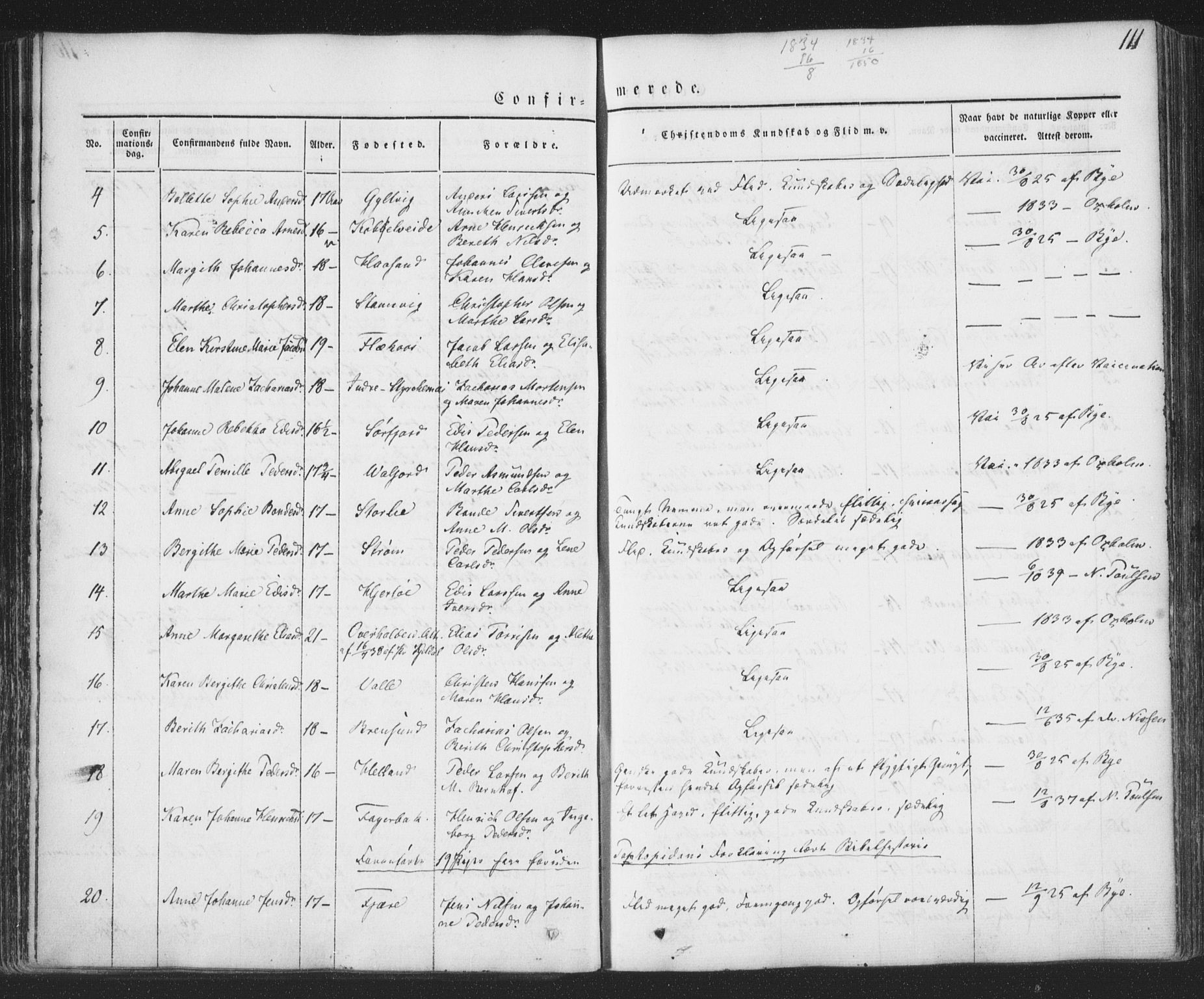 Ministerialprotokoller, klokkerbøker og fødselsregistre - Nordland, SAT/A-1459/853/L0769: Parish register (official) no. 853A08, 1836-1856, p. 111