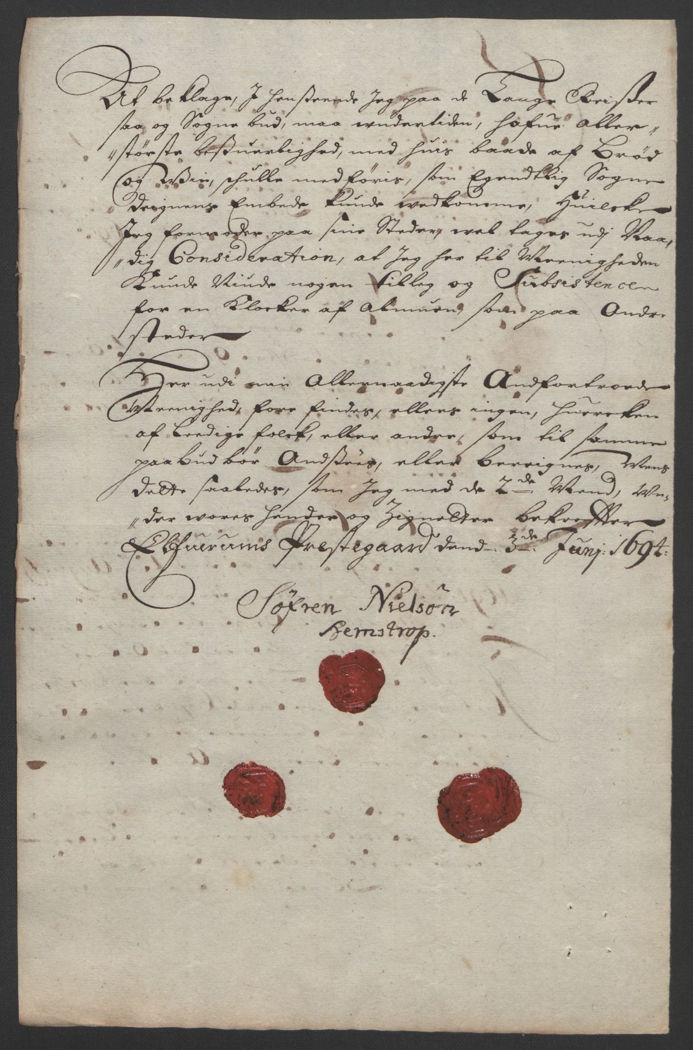 Rentekammeret inntil 1814, Reviderte regnskaper, Fogderegnskap, AV/RA-EA-4092/R13/L0832: Fogderegnskap Solør, Odal og Østerdal, 1694, p. 302