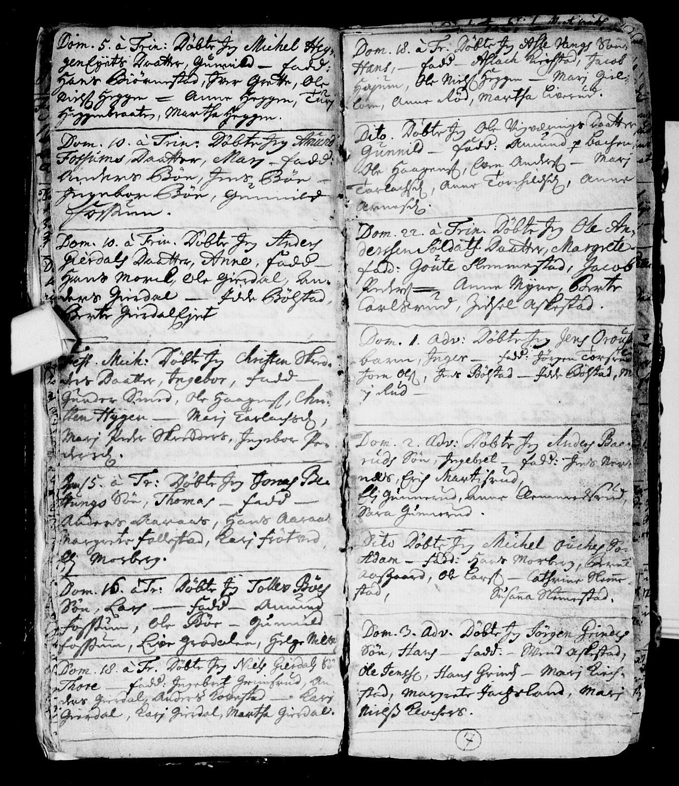 Røyken kirkebøker, SAKO/A-241/F/Fa/L0001: Parish register (official) no. 1, 1701-1730, p. 7