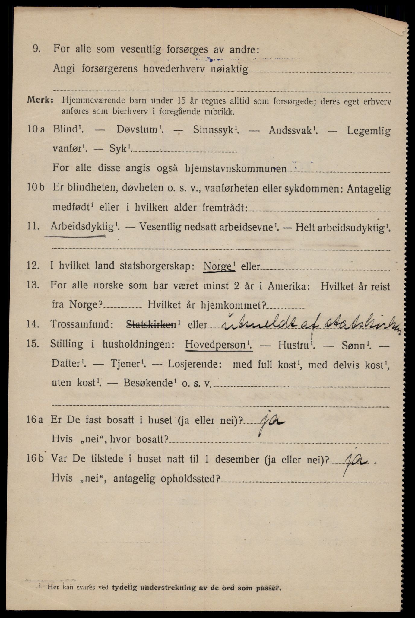 SAT, 1920 census for Trondheim, 1920, p. 56679