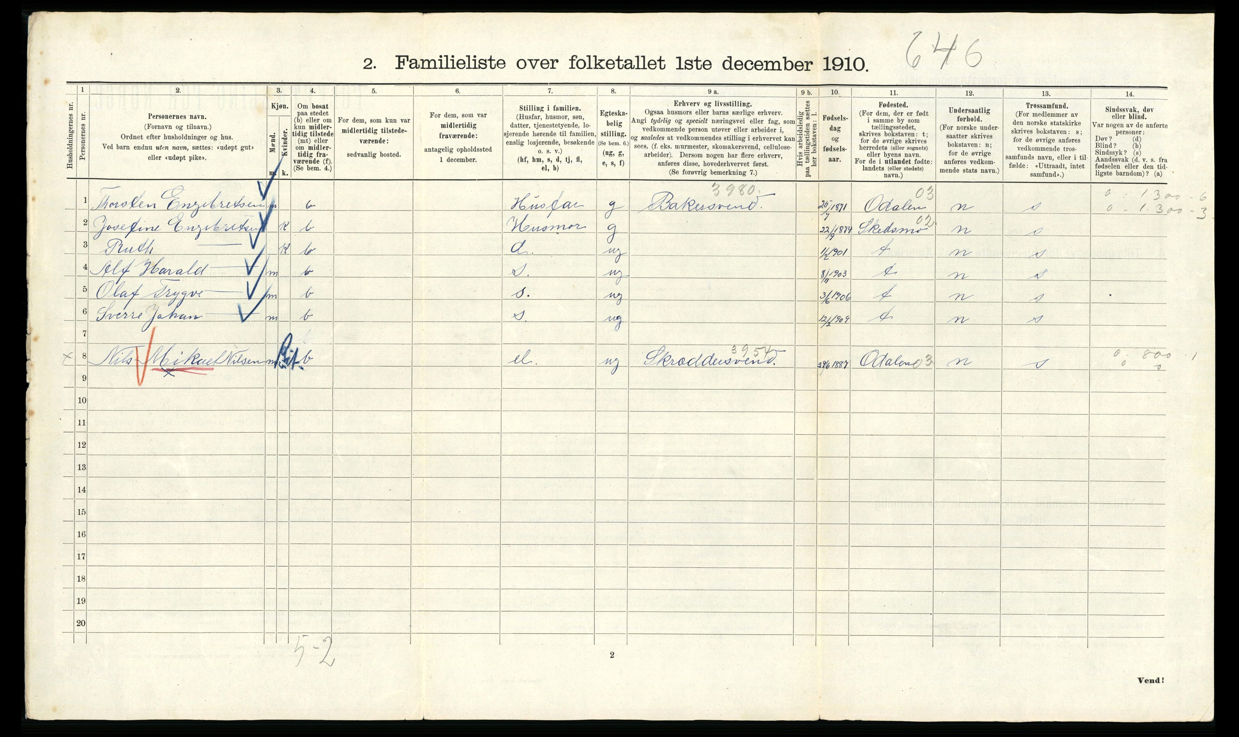 RA, 1910 census for Kristiania, 1910, p. 91060