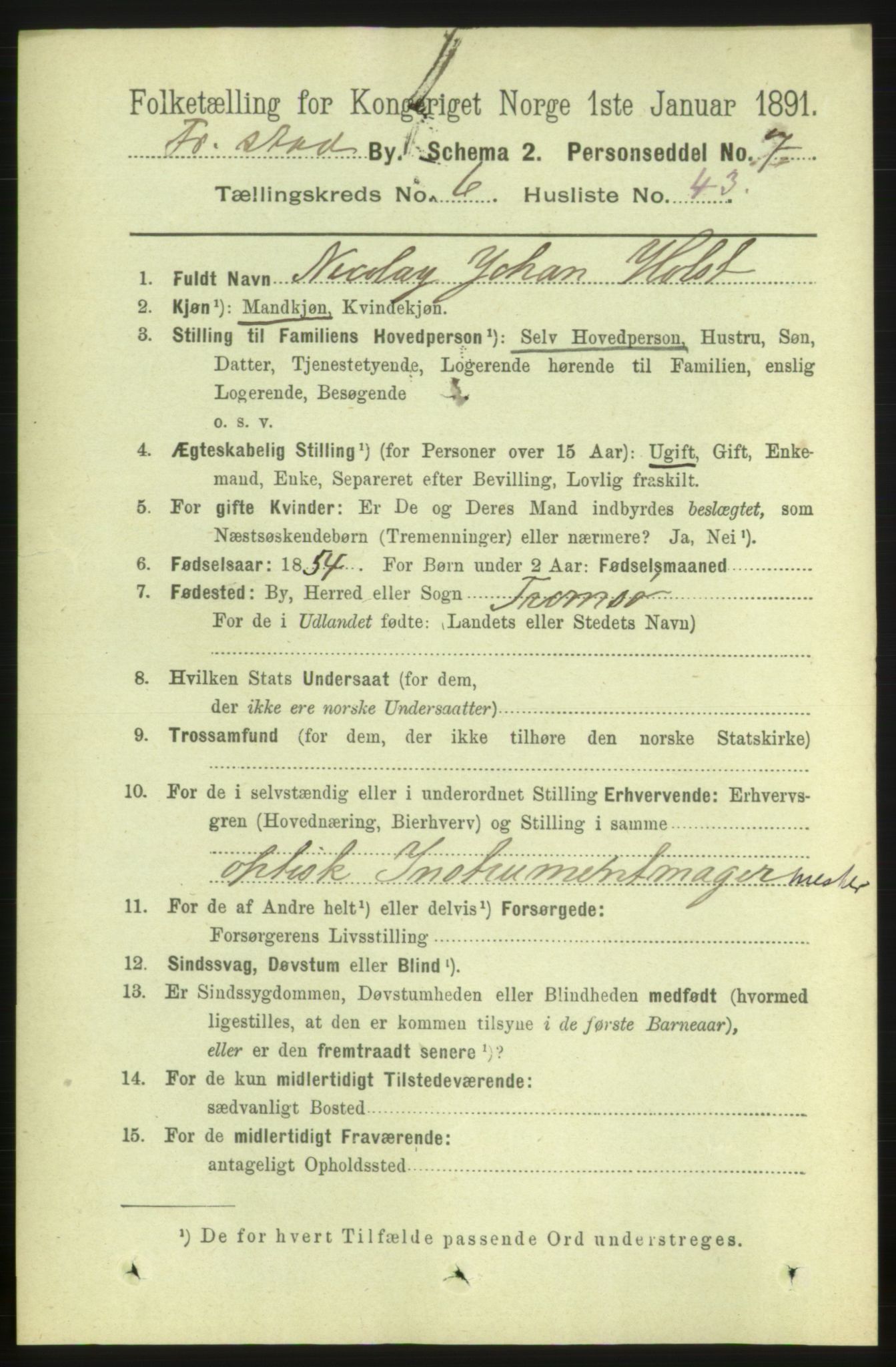 RA, 1891 census for 0103 Fredrikstad, 1891, p. 8042