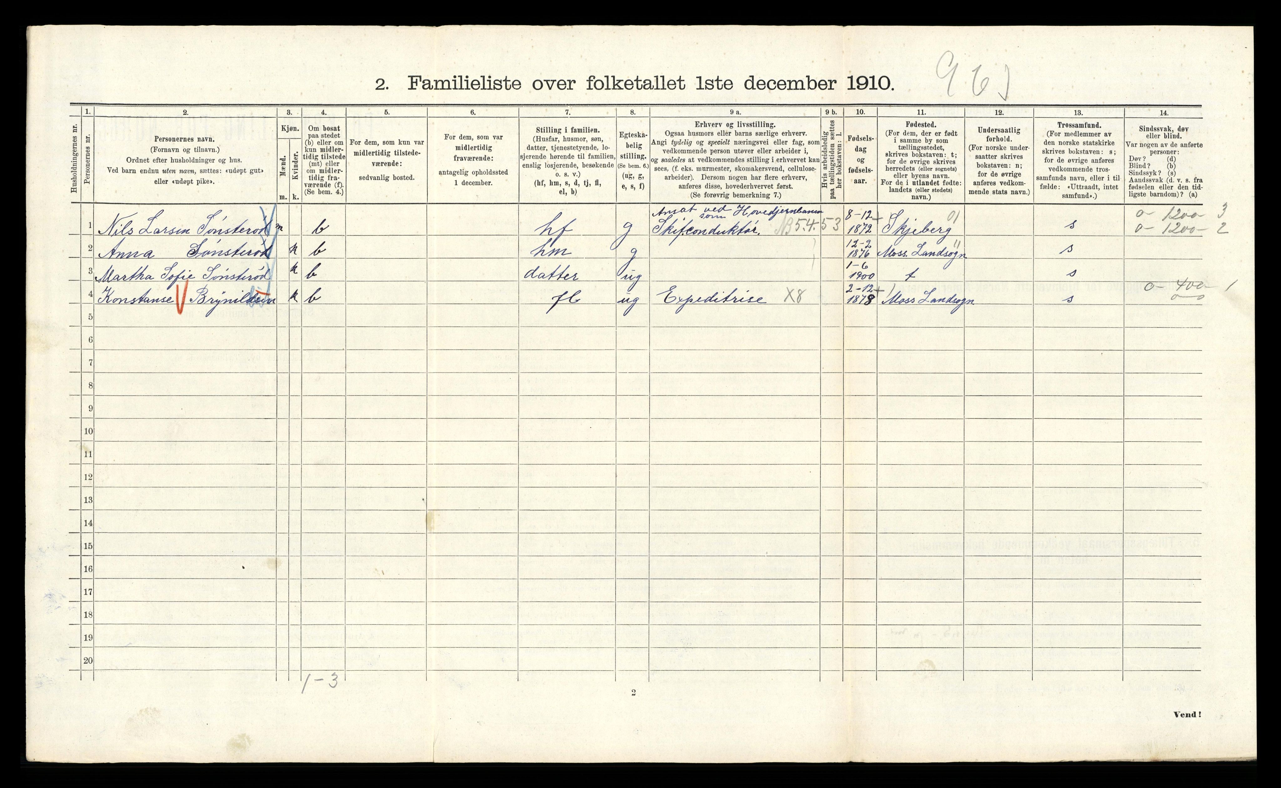 RA, 1910 census for Kristiania, 1910, p. 69532