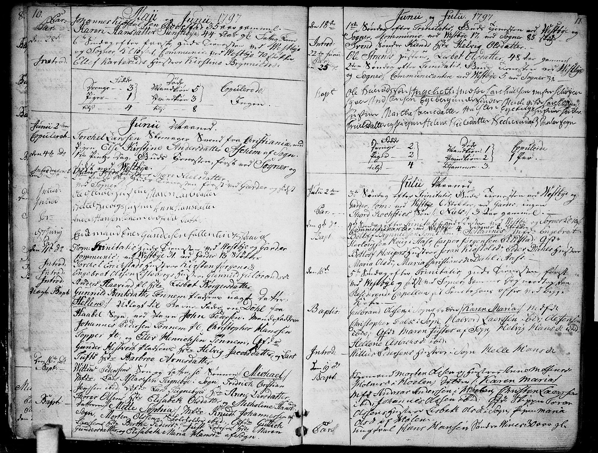 Vestby prestekontor Kirkebøker, AV/SAO-A-10893/F/Fa/L0004: Parish register (official) no. I 4, 1797-1813, p. 10-11