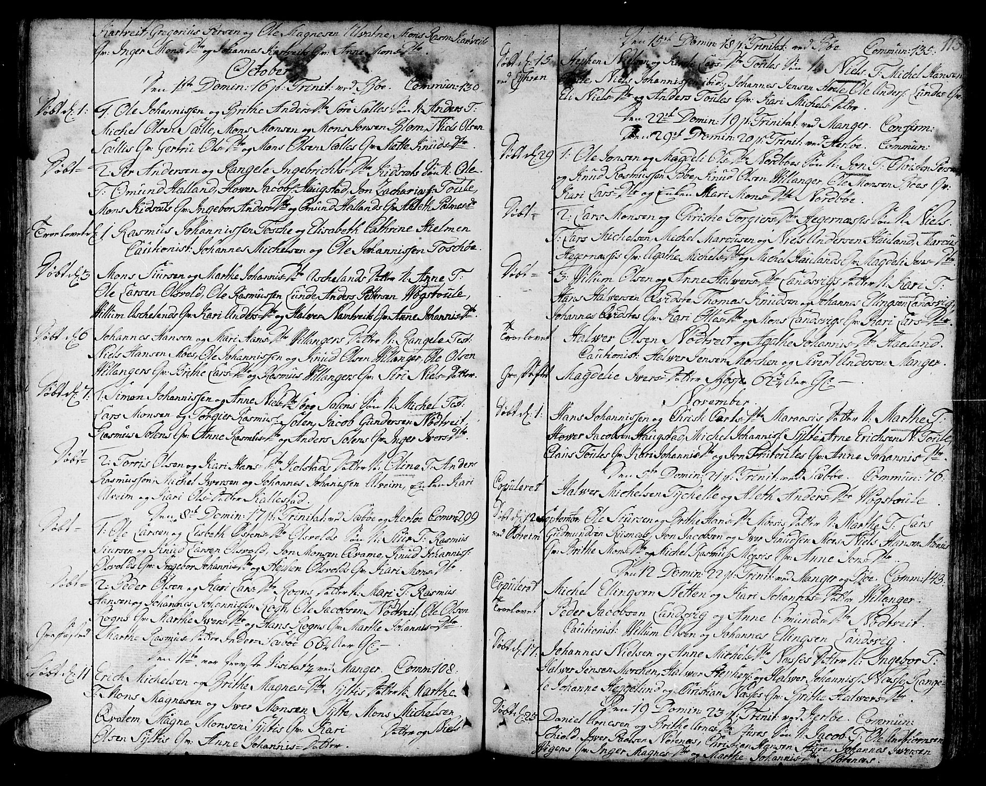 Manger sokneprestembete, SAB/A-76801/H/Haa: Parish register (official) no. A 1, 1759-1791, p. 113