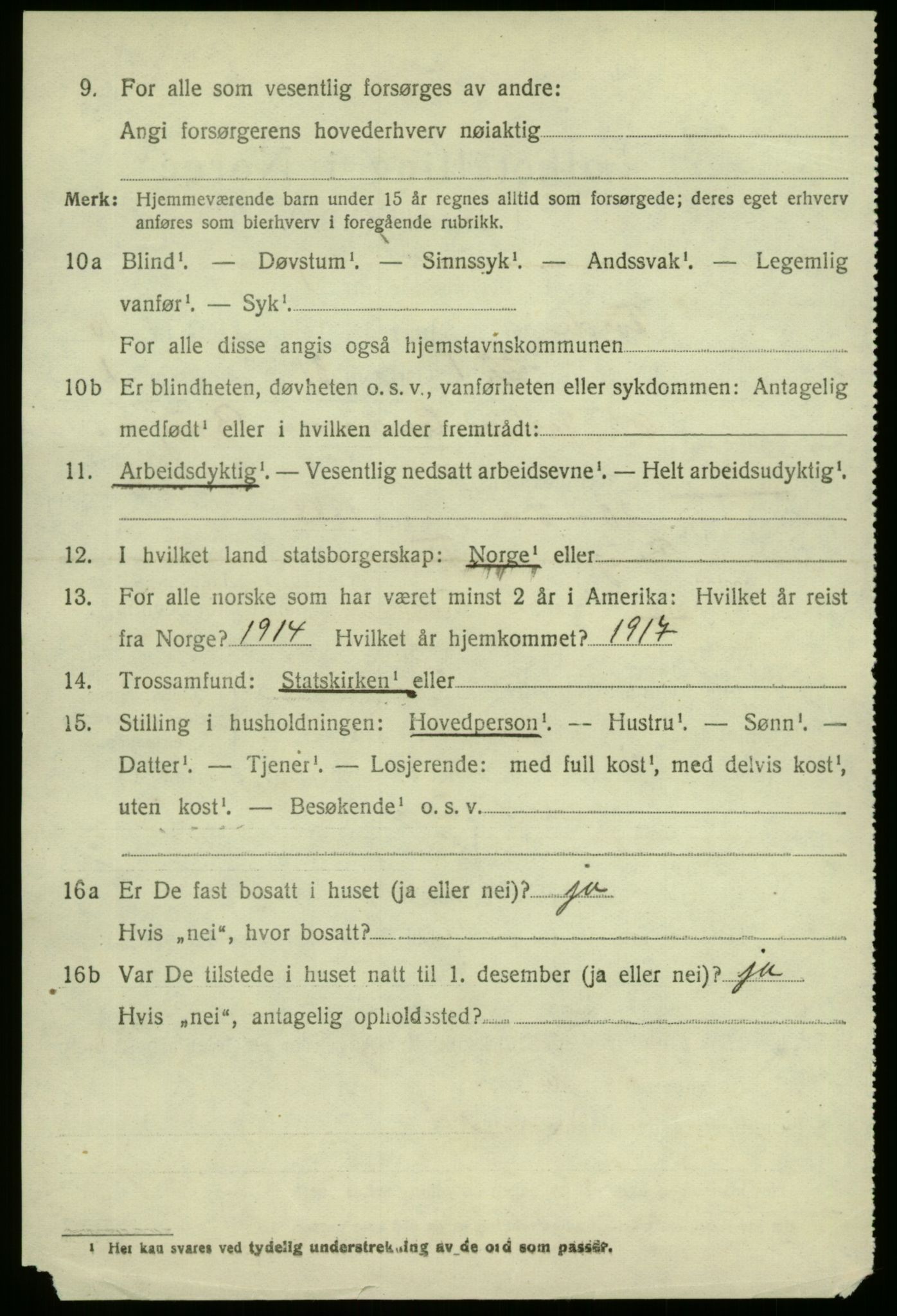 SAB, 1920 census for Førde, 1920, p. 3647