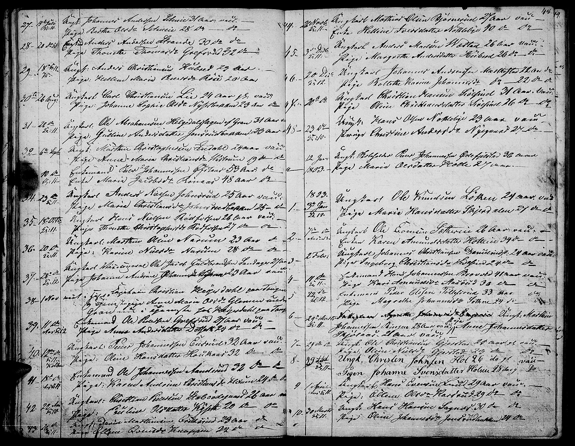 Vestre Toten prestekontor, AV/SAH-PREST-108/H/Ha/Hab/L0003: Parish register (copy) no. 3, 1846-1854, p. 48