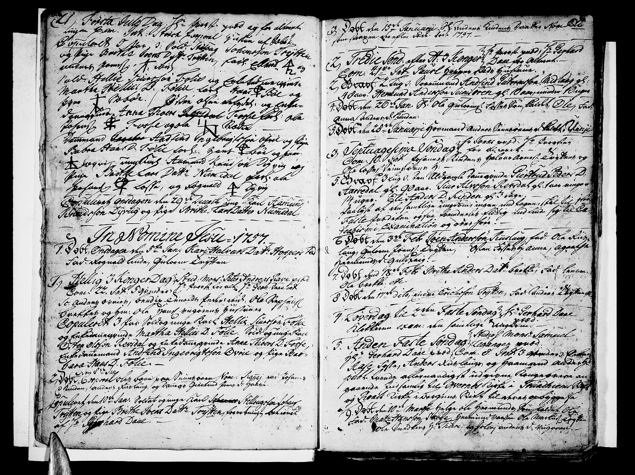 Vik sokneprestembete, SAB/A-81501: Parish register (official) no. A 3 /1, 1755-1771, p. 7