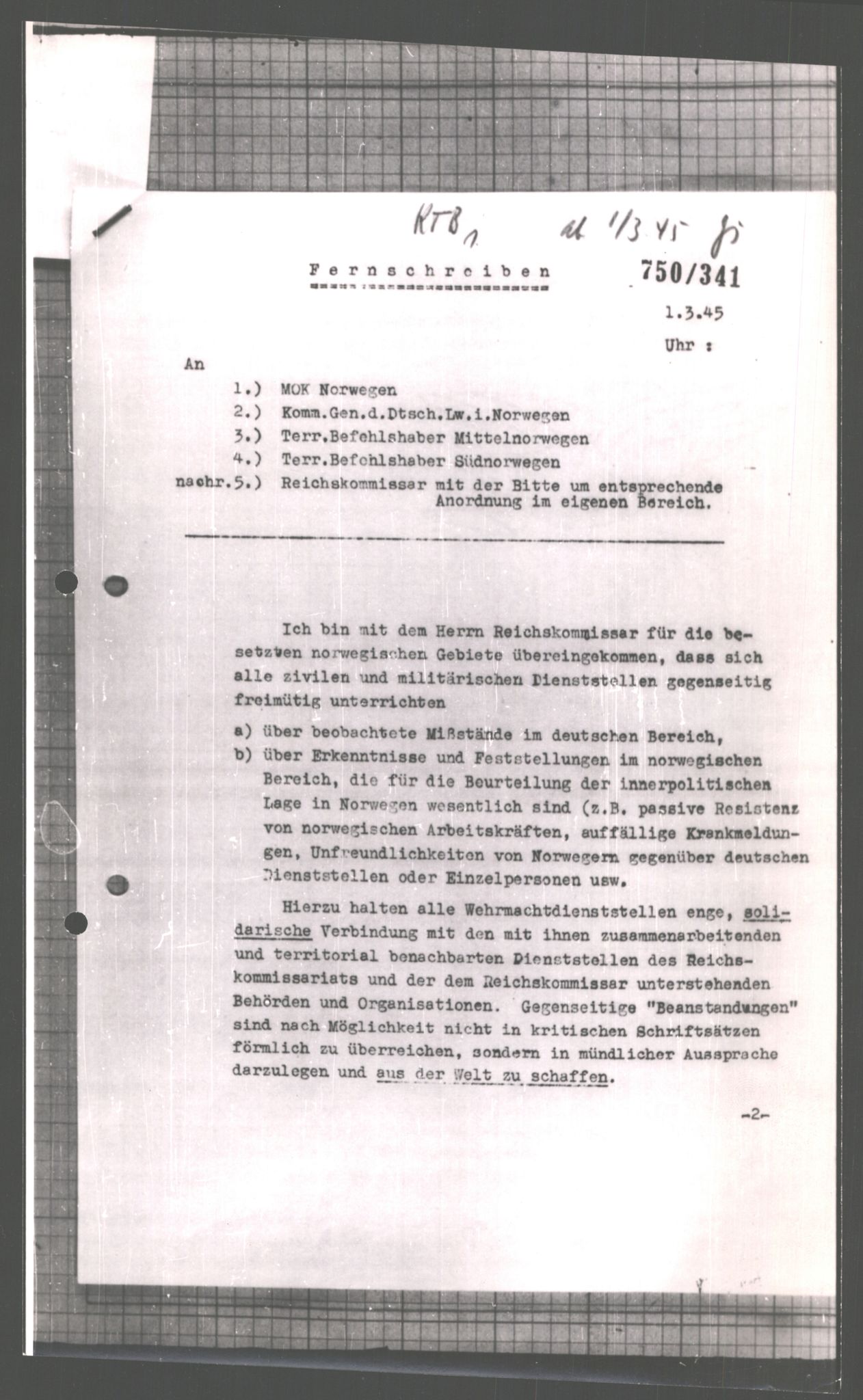 Forsvarets Overkommando. 2 kontor. Arkiv 11.4. Spredte tyske arkivsaker, AV/RA-RAFA-7031/D/Dar/Dara/L0008: Krigsdagbøker for 20. Gebirgs-Armee-Oberkommando (AOK 20), 1945, p. 810