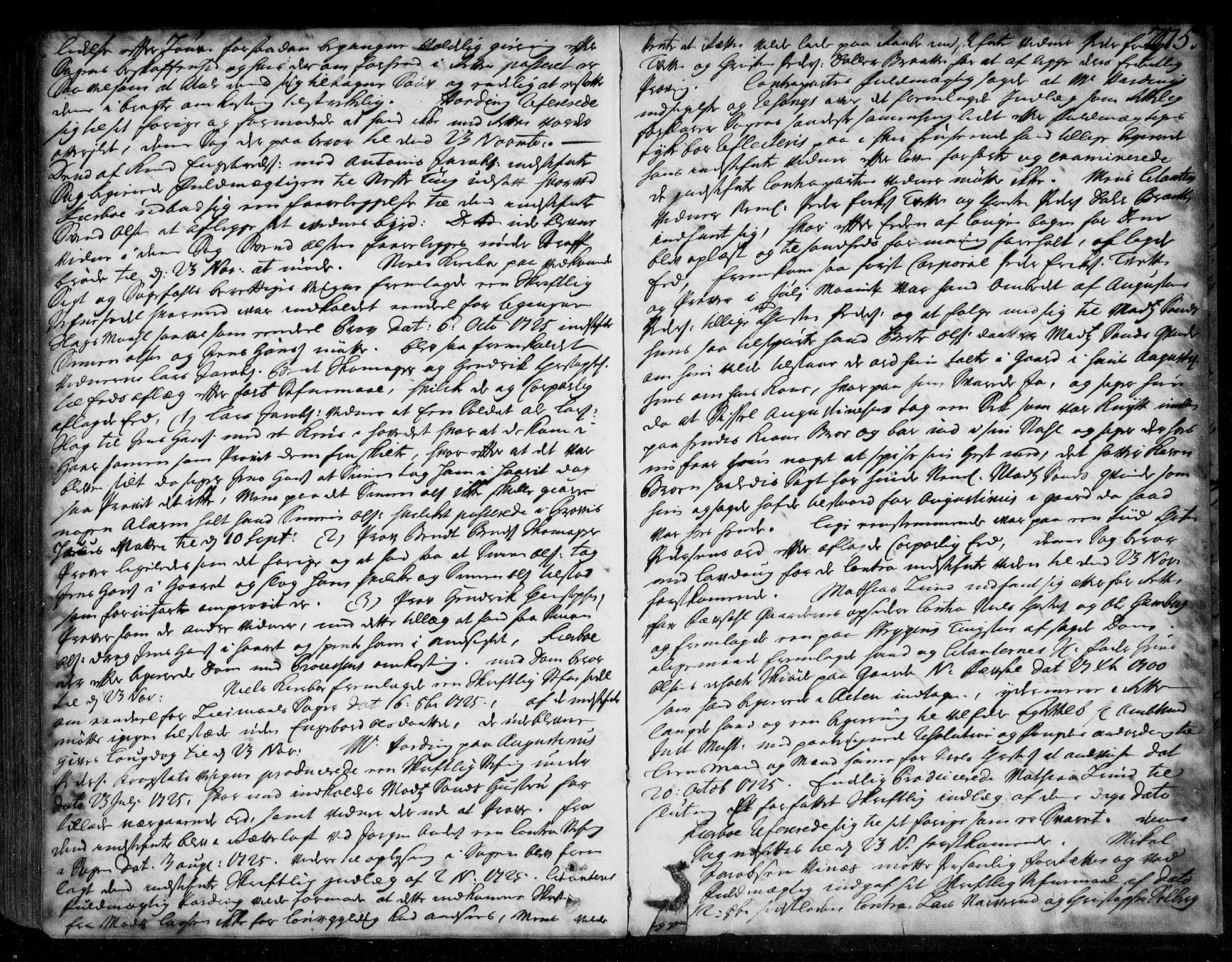 Eiker, Modum og Sigdal sorenskriveri, AV/SAKO-A-123/F/Fa/Faa/L0065: Tingbok, 1724-1725, p. 275