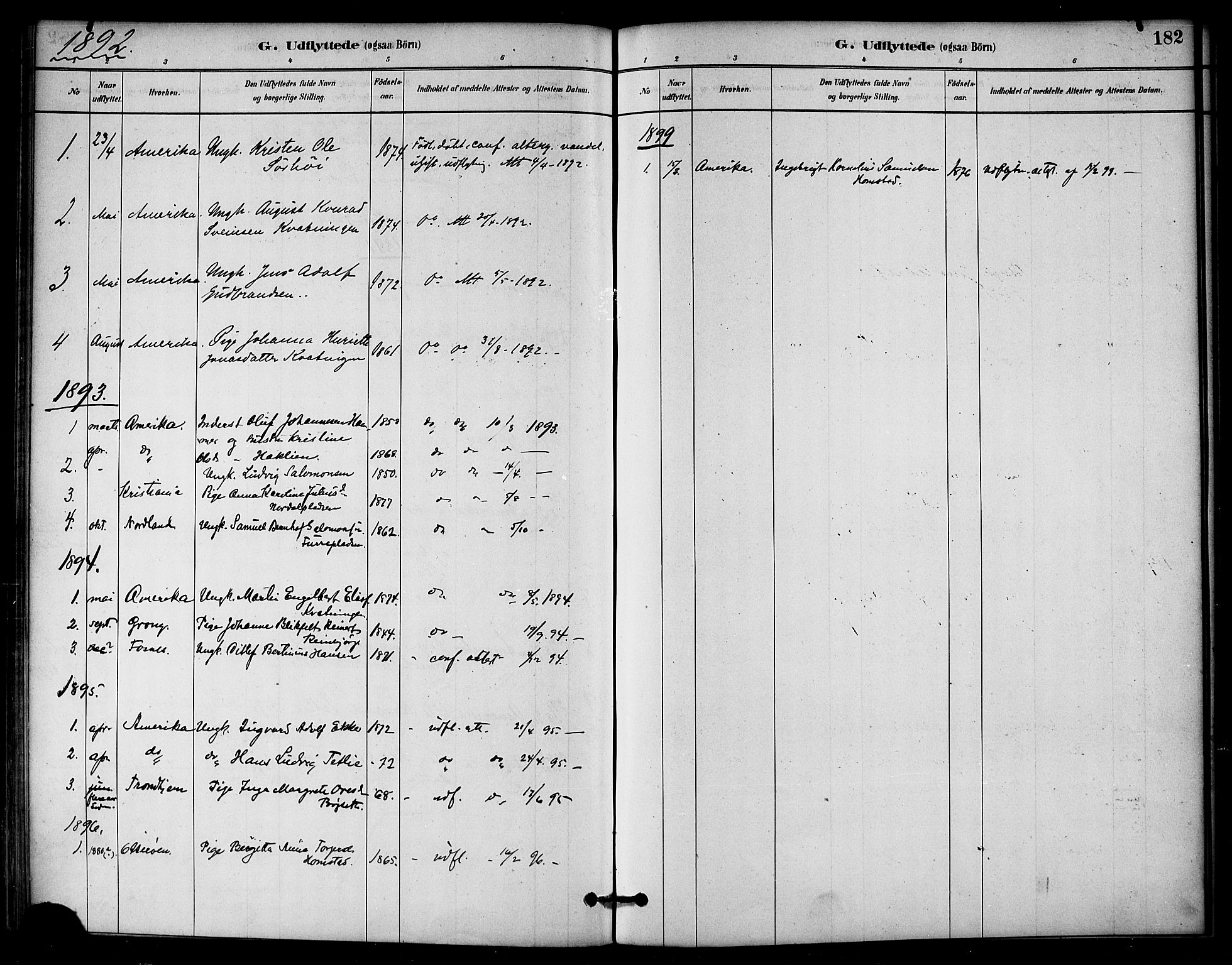 Ministerialprotokoller, klokkerbøker og fødselsregistre - Nord-Trøndelag, SAT/A-1458/766/L0563: Parish register (official) no. 767A01, 1881-1899, p. 182