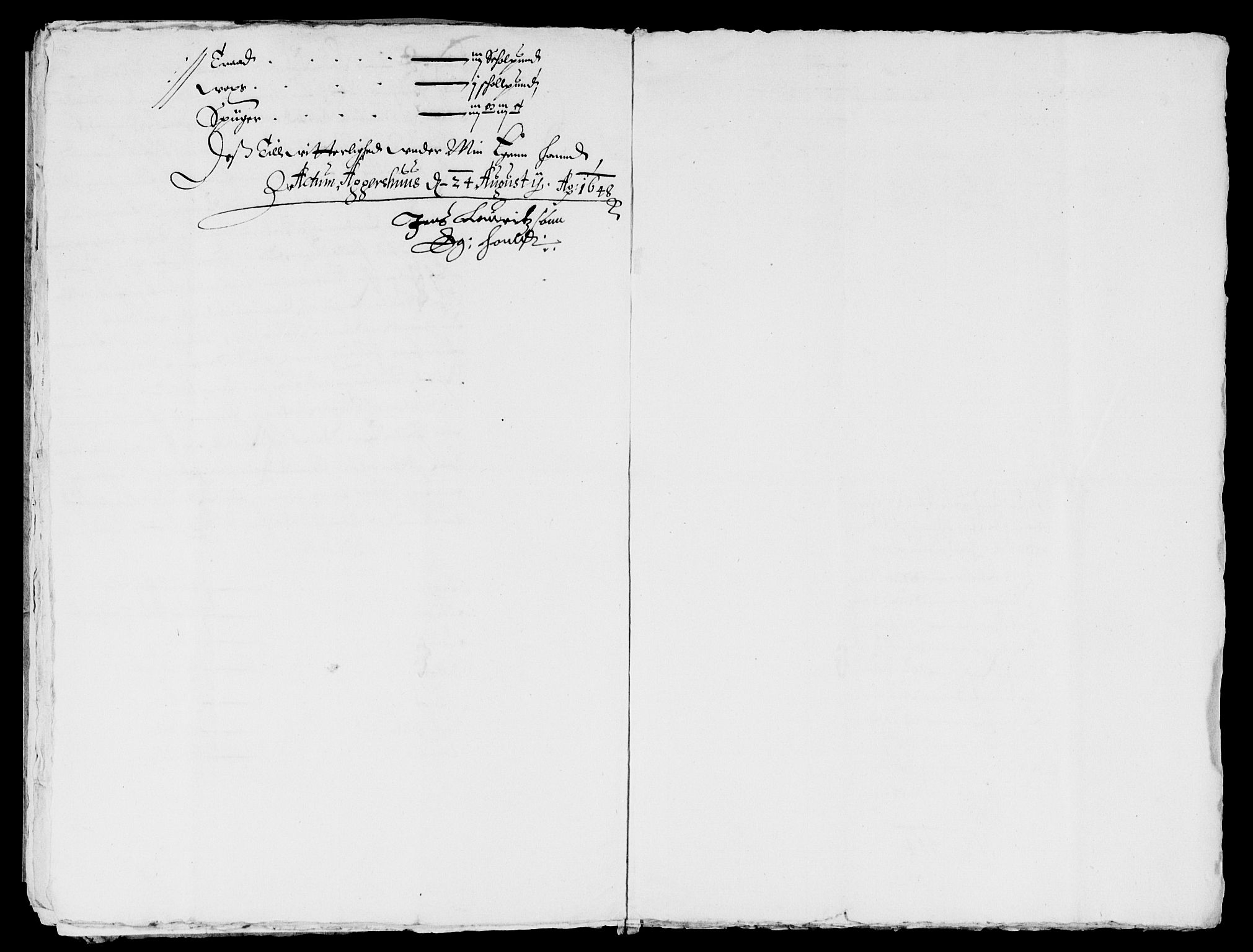 Rentekammeret inntil 1814, Reviderte regnskaper, Lensregnskaper, AV/RA-EA-5023/R/Rb/Rba/L0195: Akershus len, 1648