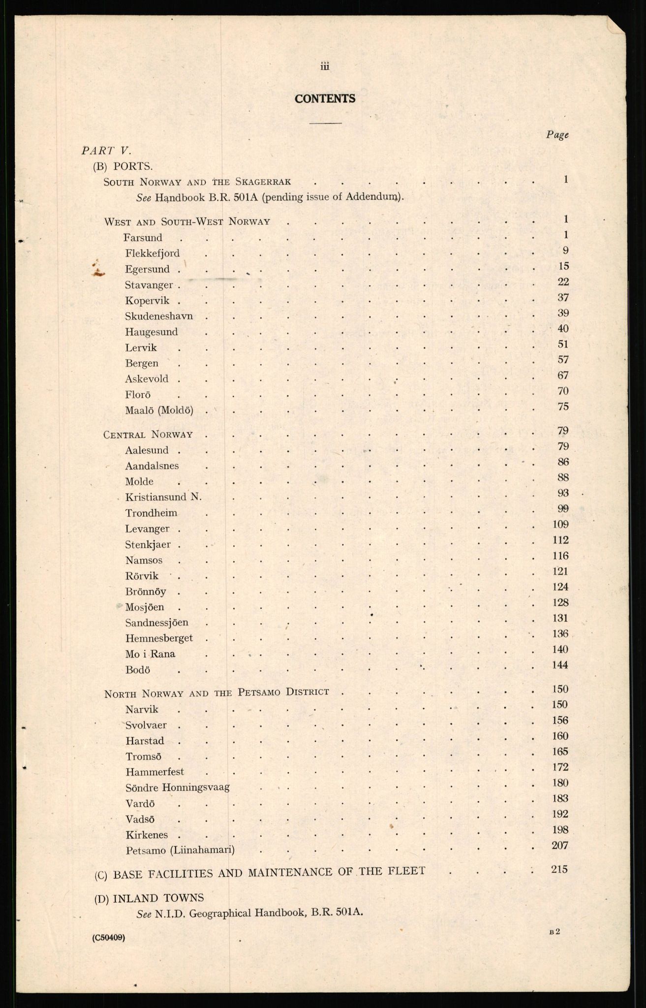 Forsvaret, Forsvarets overkommando II, RA/RAFA-3915/D/Dd/L0004: Index of Reports on Norway, 1943-1944, p. 537