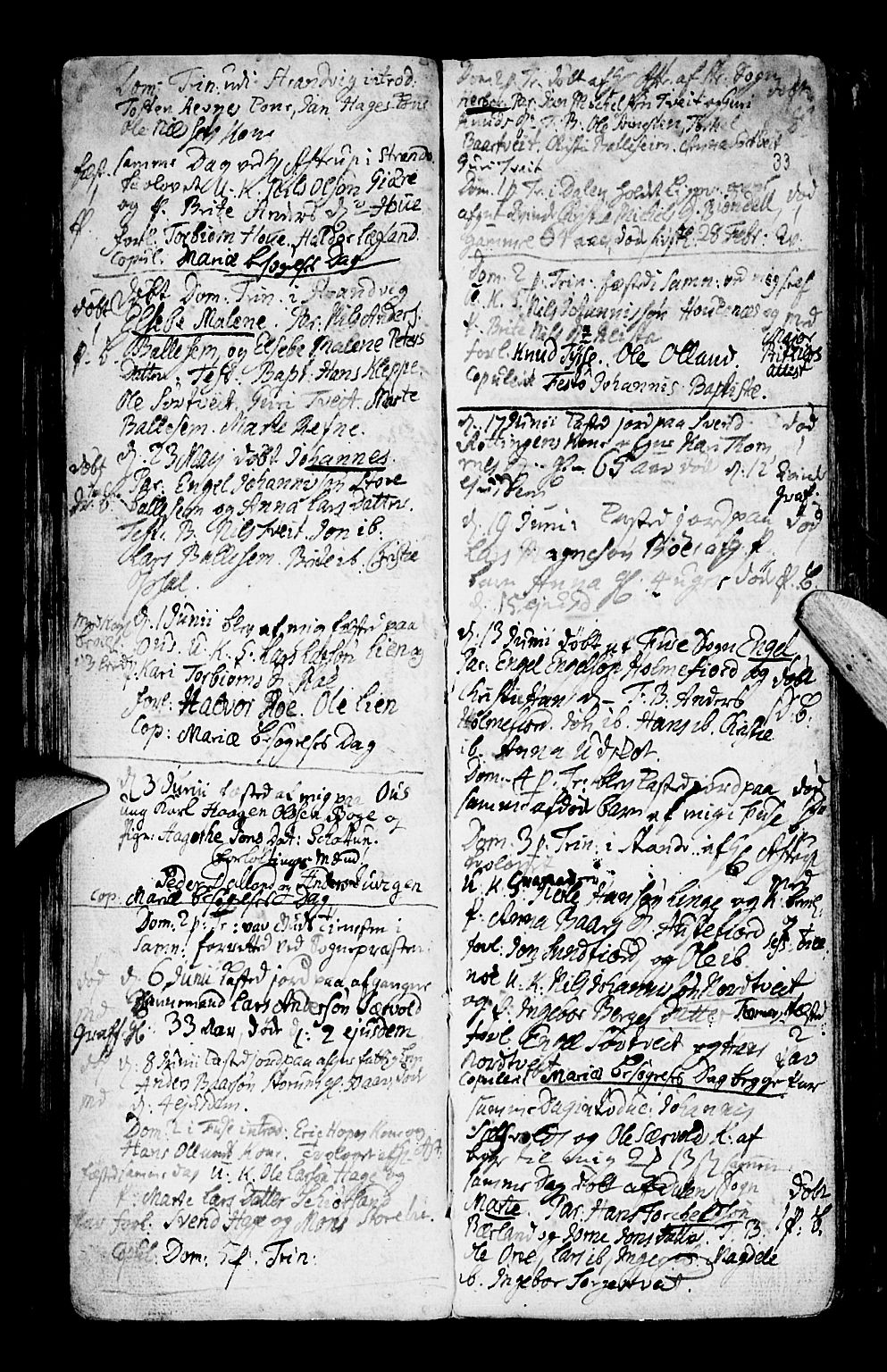 Os sokneprestembete, AV/SAB-A-99929: Parish register (official) no. A 9, 1766-1779, p. 33