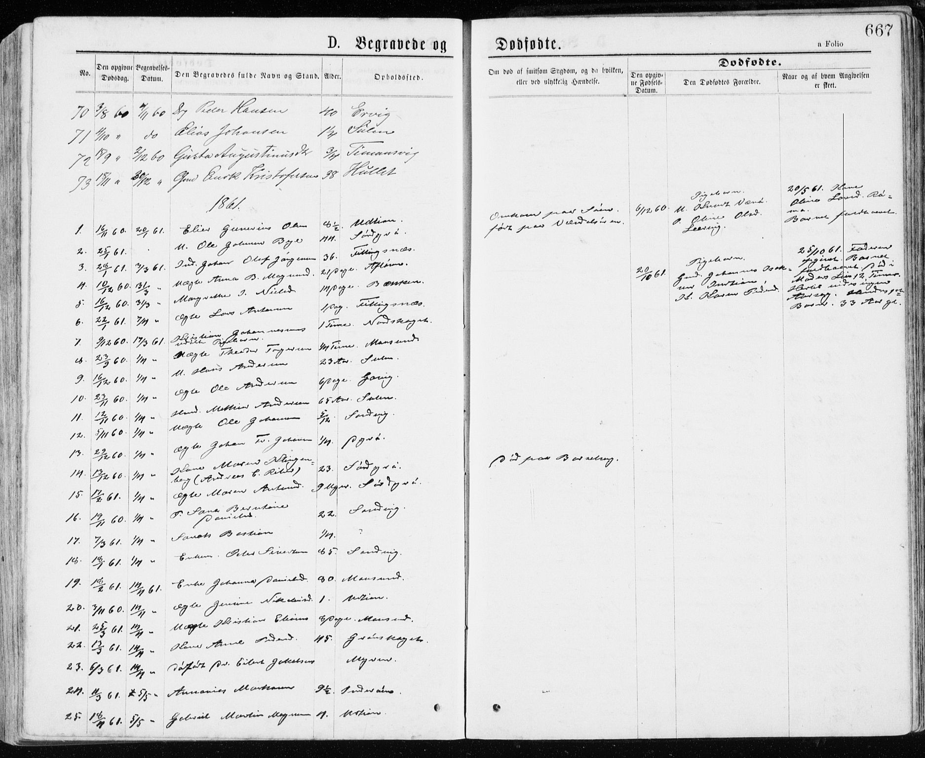 Ministerialprotokoller, klokkerbøker og fødselsregistre - Sør-Trøndelag, SAT/A-1456/640/L0576: Parish register (official) no. 640A01, 1846-1876, p. 667