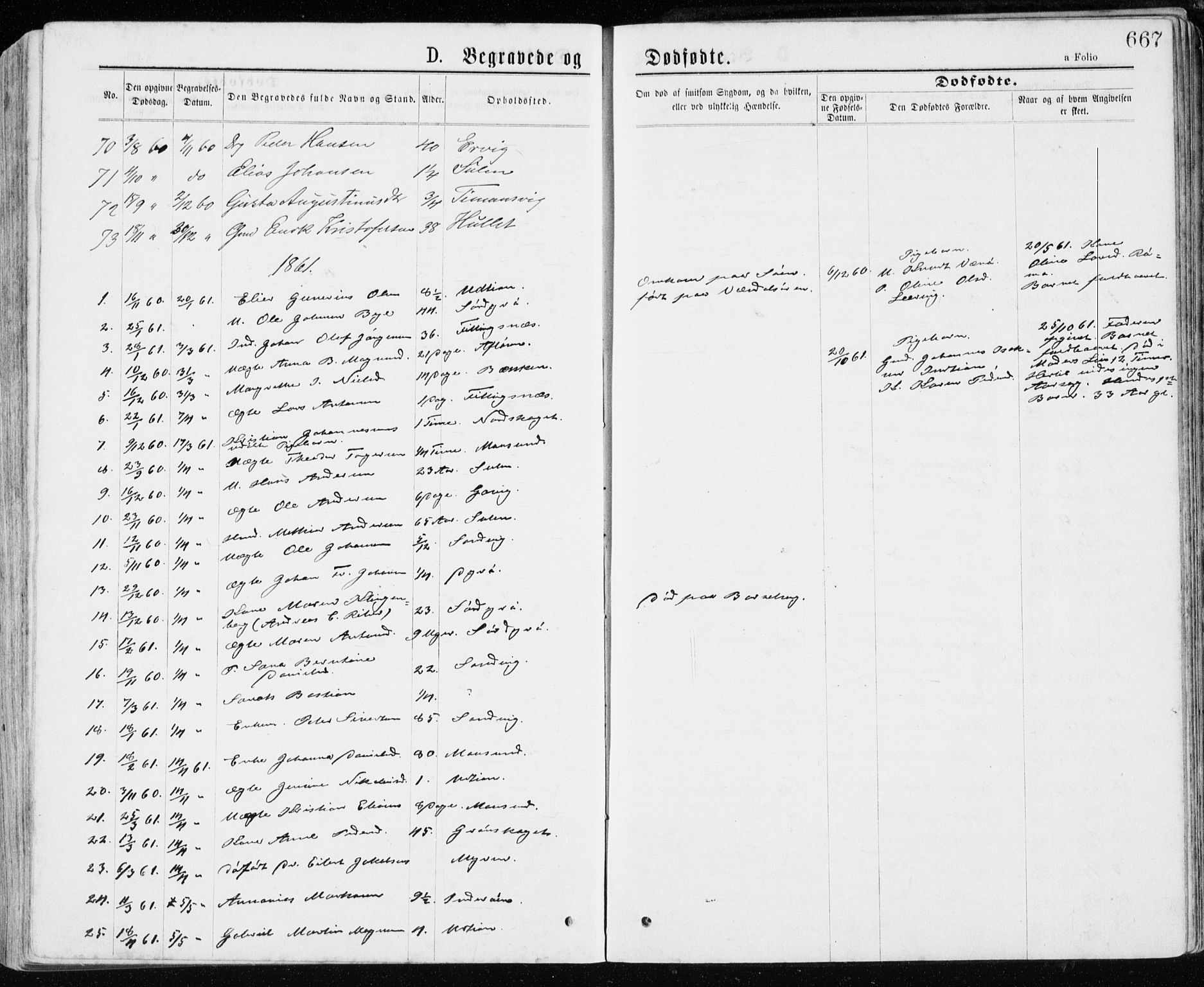 Ministerialprotokoller, klokkerbøker og fødselsregistre - Sør-Trøndelag, AV/SAT-A-1456/640/L0576: Parish register (official) no. 640A01, 1846-1876, p. 667