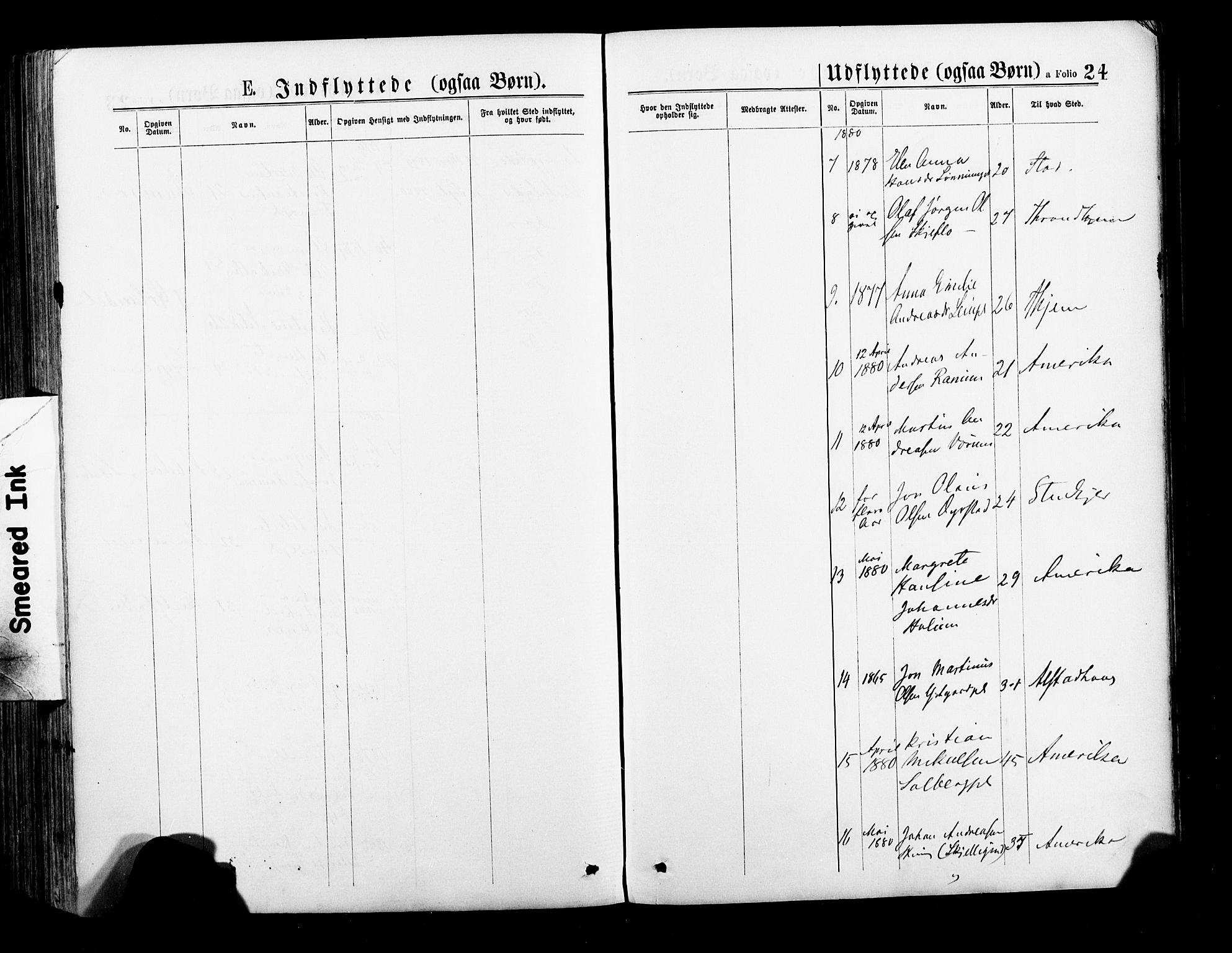 Ministerialprotokoller, klokkerbøker og fødselsregistre - Nord-Trøndelag, SAT/A-1458/735/L0348: Parish register (official) no. 735A09 /1, 1873-1883, p. 24