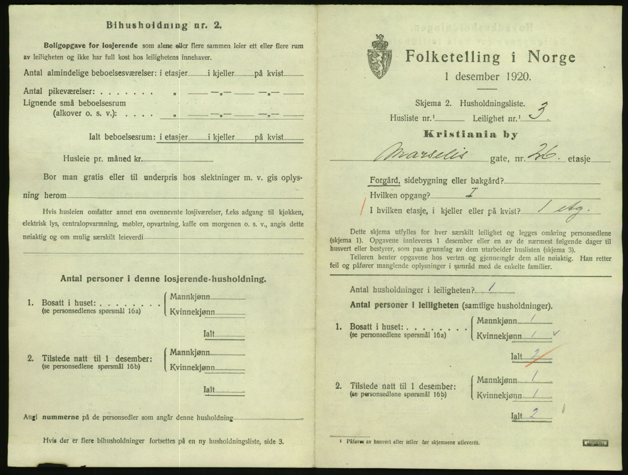 SAO, 1920 census for Kristiania, 1920, p. 65740