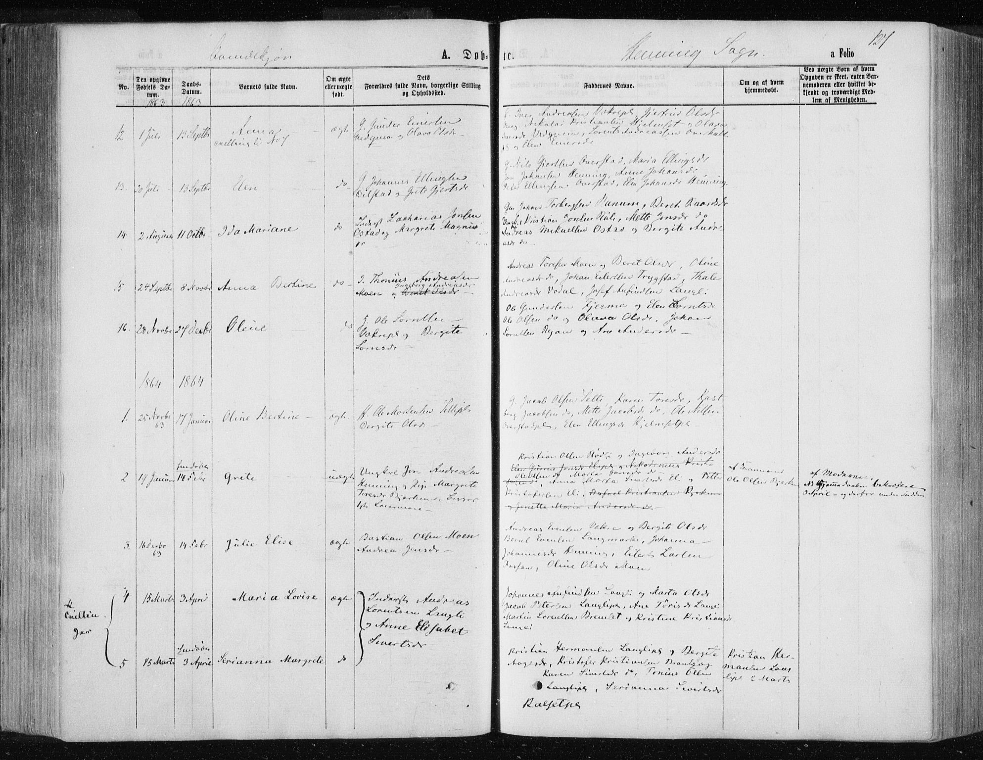 Ministerialprotokoller, klokkerbøker og fødselsregistre - Nord-Trøndelag, SAT/A-1458/735/L0345: Parish register (official) no. 735A08 /3, 1863-1872, p. 127