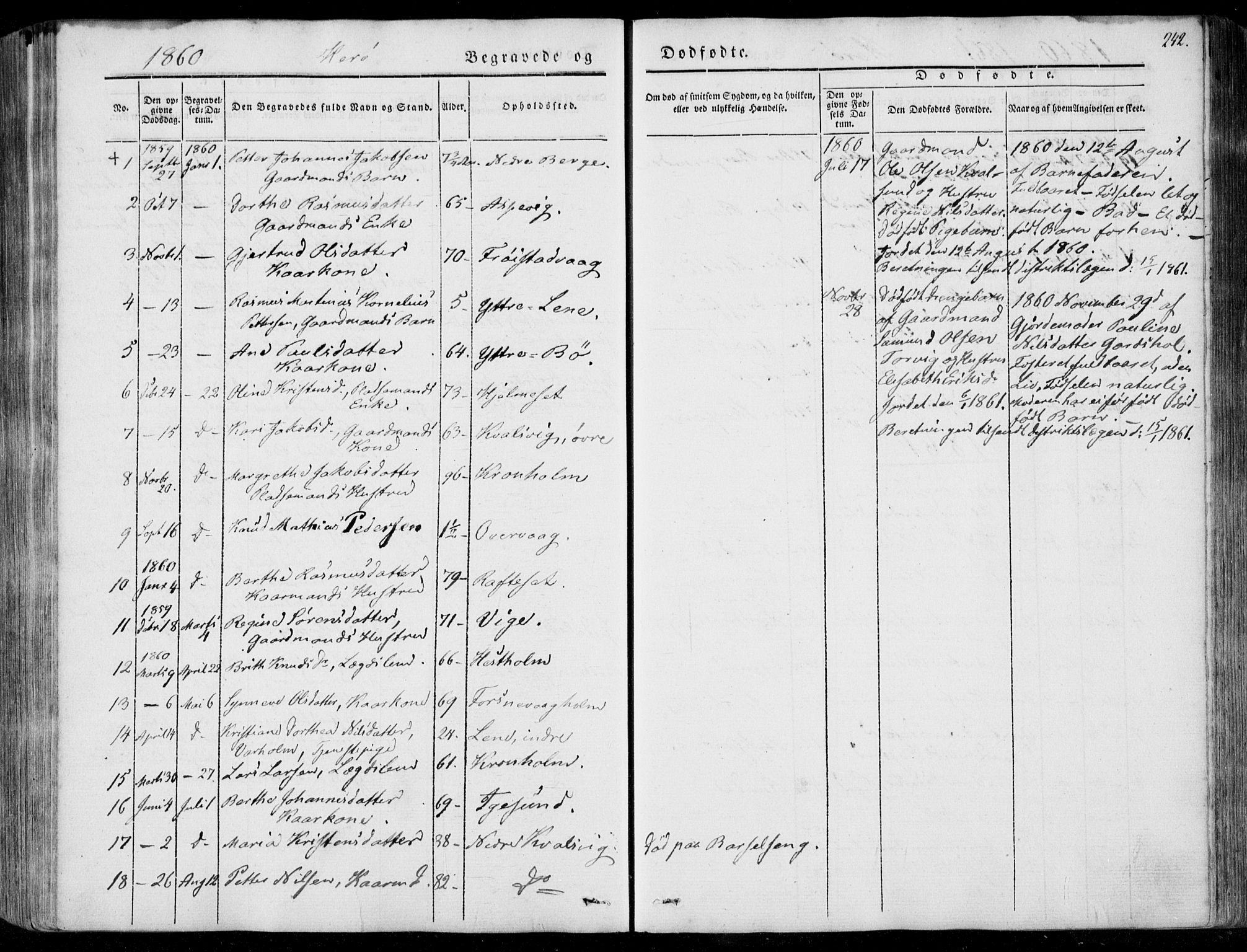 Ministerialprotokoller, klokkerbøker og fødselsregistre - Møre og Romsdal, AV/SAT-A-1454/507/L0070: Parish register (official) no. 507A05, 1842-1873, p. 242