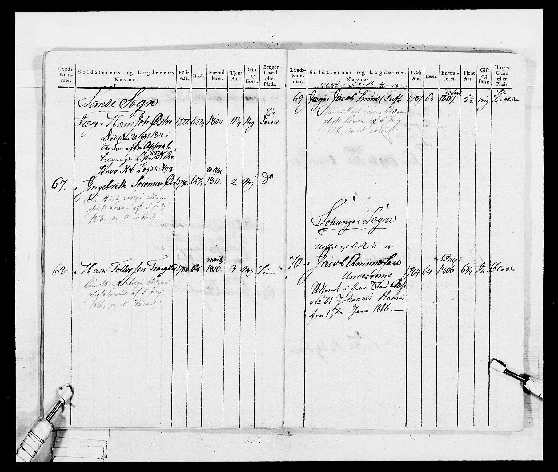 Generalitets- og kommissariatskollegiet, Det kongelige norske kommissariatskollegium, AV/RA-EA-5420/E/Eh/L0035: Nordafjelske gevorbne infanteriregiment, 1812-1813, p. 431